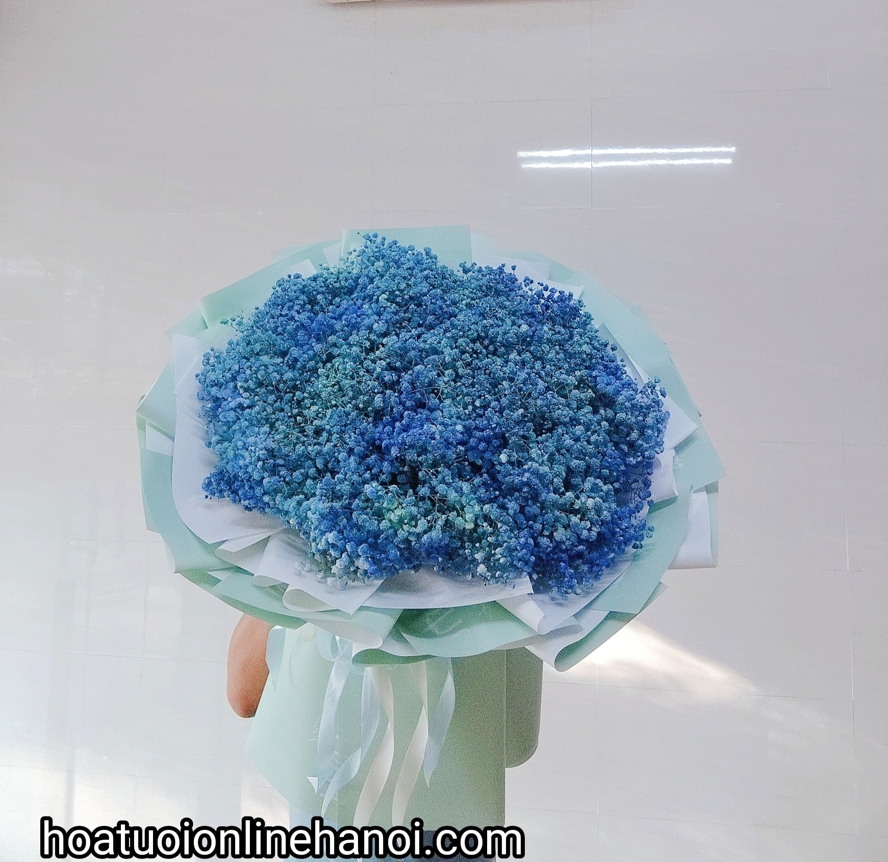 Bó hoa baby xanh ngát đẹp tại Hà Nội .  Hoa Baby Hà Nội