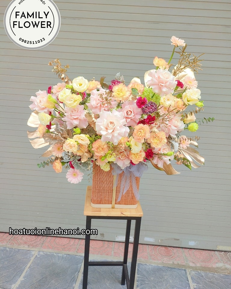 LẴNG  HOA TẶNG SẾP , ĐỐI TÁC QUAN TRỌNG  NHÂN DỊP SINH NHẬT , TÂN GIA ĐẸP TẠI HÀ NỘI . ĐIỆN HOA HÀ NỘI