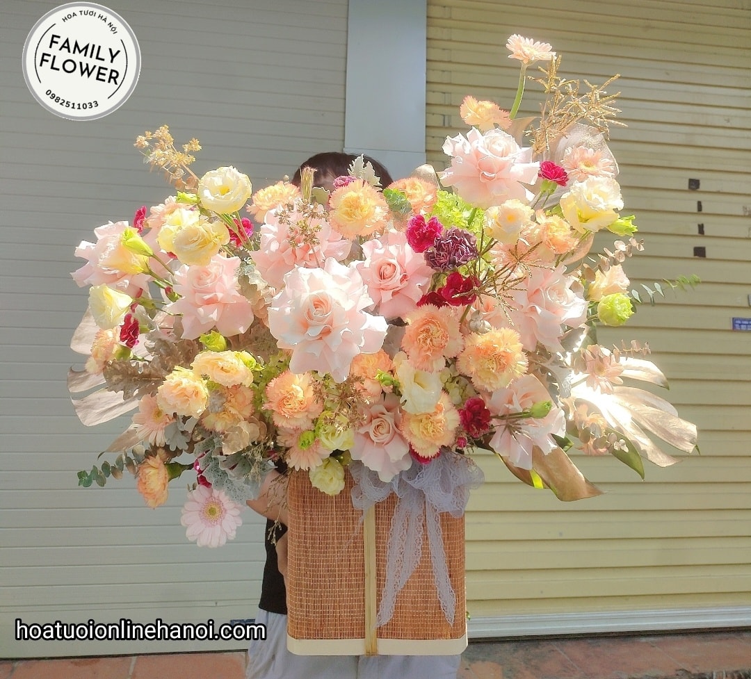 LẴNG  HOA TẶNG SẾP , ĐỐI TÁC QUAN TRỌNG  NHÂN DỊP SINH NHẬT , TÂN GIA ĐẸP TẠI HÀ NỘI . ĐIỆN HOA HÀ NỘI