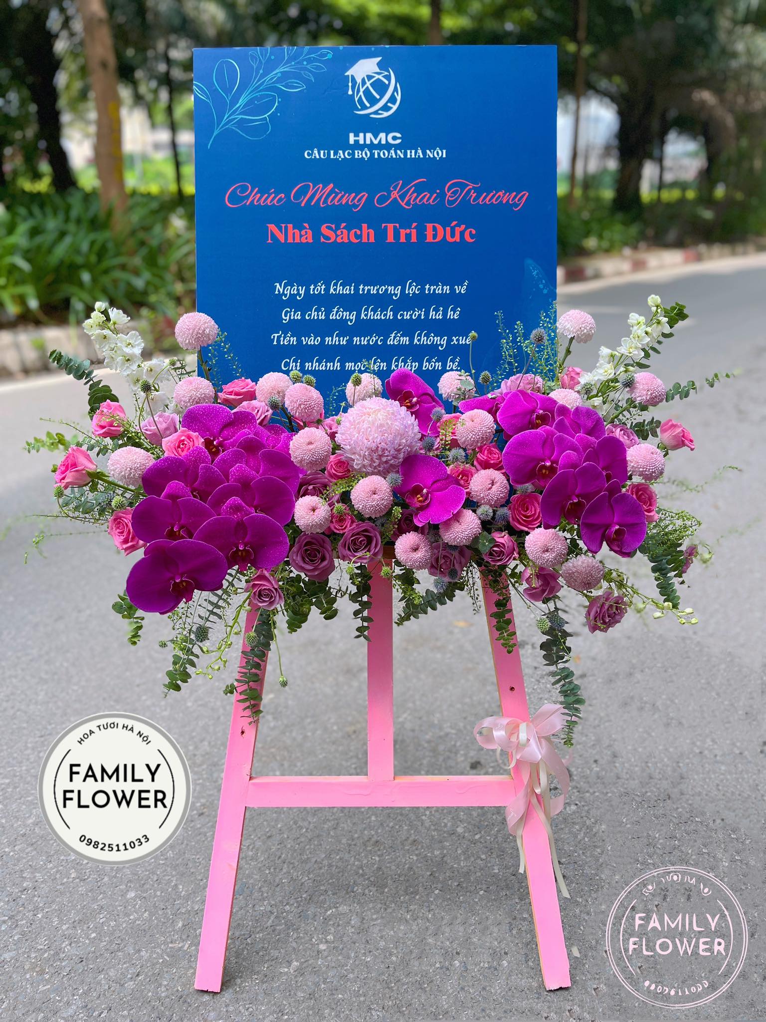 Kệ hoa khung tranh chúc mừng khai trương ở quận Cầu Giấy , Ba Đình Hà Nội ! , hoa tươi Hà Nội