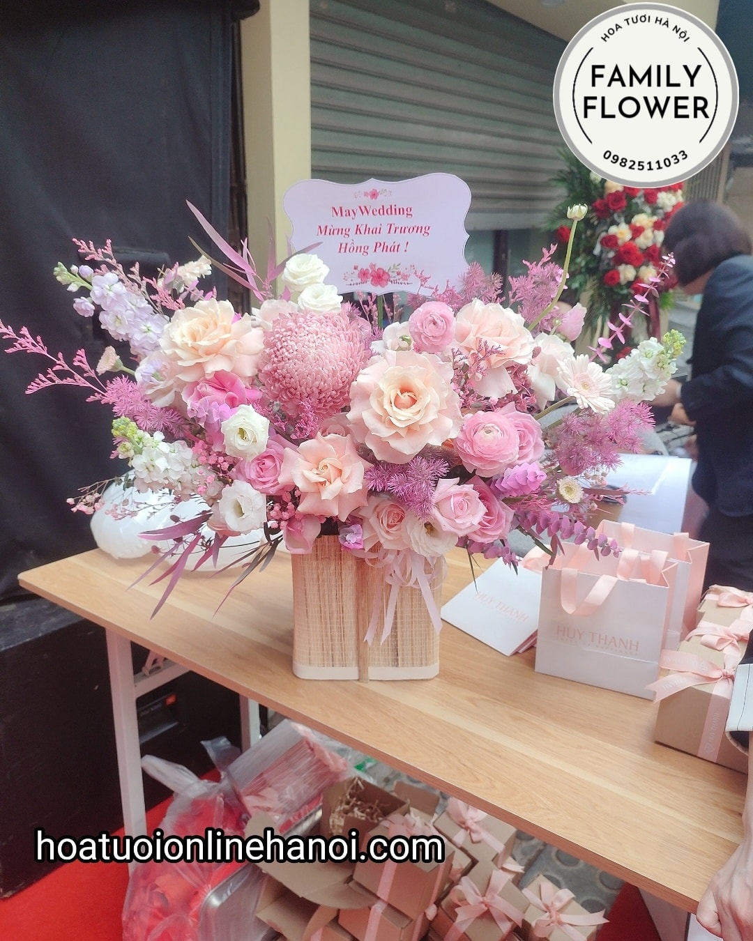 Hoa khai trương - Hoa khai trương Hà Nội - Lẵng hoa chúc mừng khai trương ở Hà Nội.