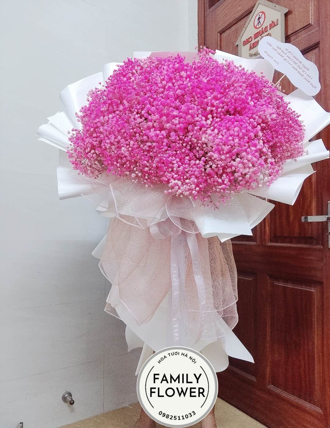 Bó hoa khổng lồ , bó hoa baby khổng lồ tặng người yêu ở quận BA ĐÌNH , CẦU GIẤY , HÀ NỘI