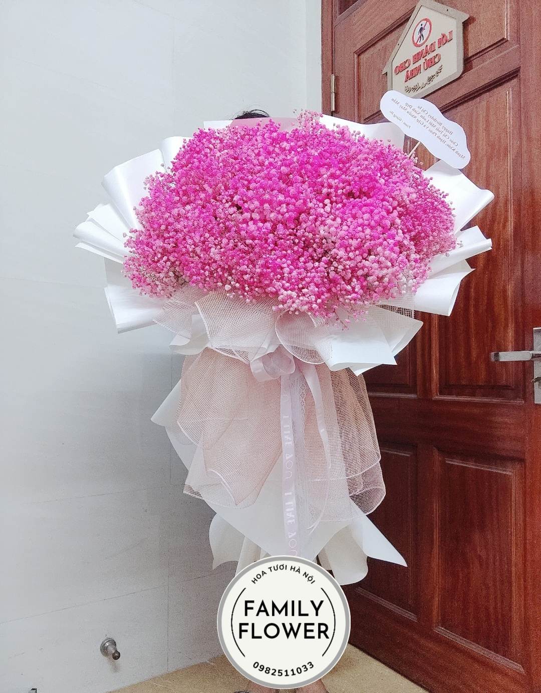 Bó hoa khổng lồ , bó hoa baby khổng lồ tặng người yêu ở quận BA ĐÌNH , CẦU GIẤY , HÀ NỘI