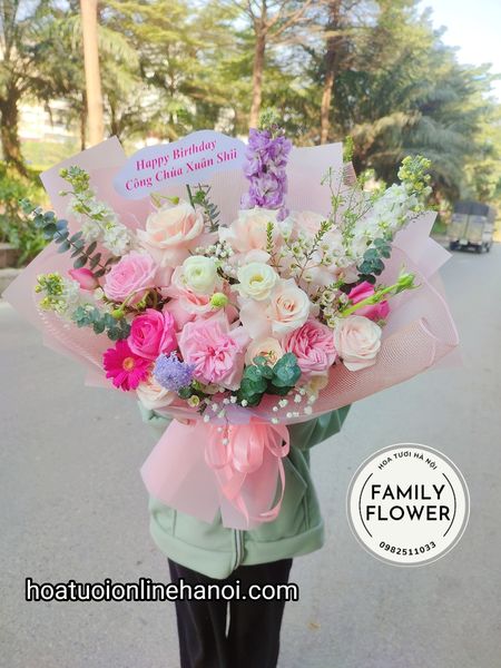 Hoa sinh nhật ! Bó hoa chúc mừng sinh nhật ở Quận Ba ĐÌnh - Hà Nội.