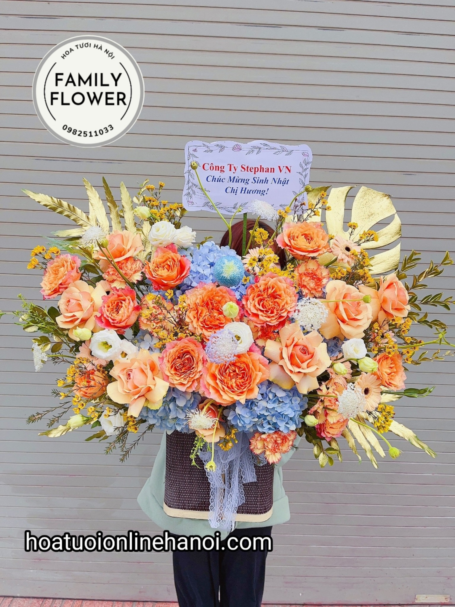 Hoa khai trương hà nội ! Lẵng hoa chúc mừng khai trương đẹp tại Hà Nội