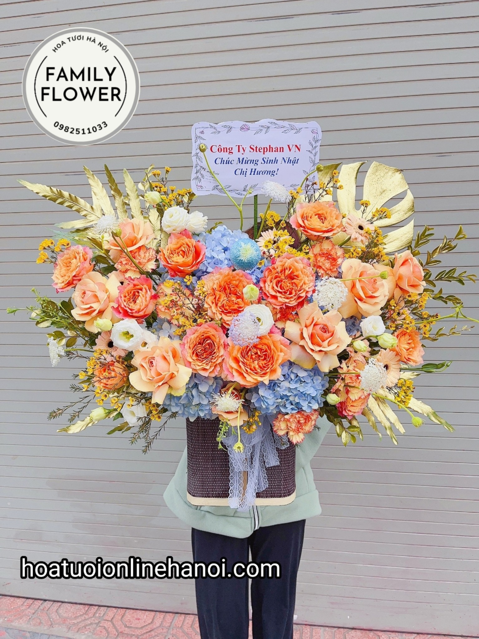 Hoa khai trương hà nội ! Lẵng hoa chúc mừng khai trương đẹp tại Hà Nội