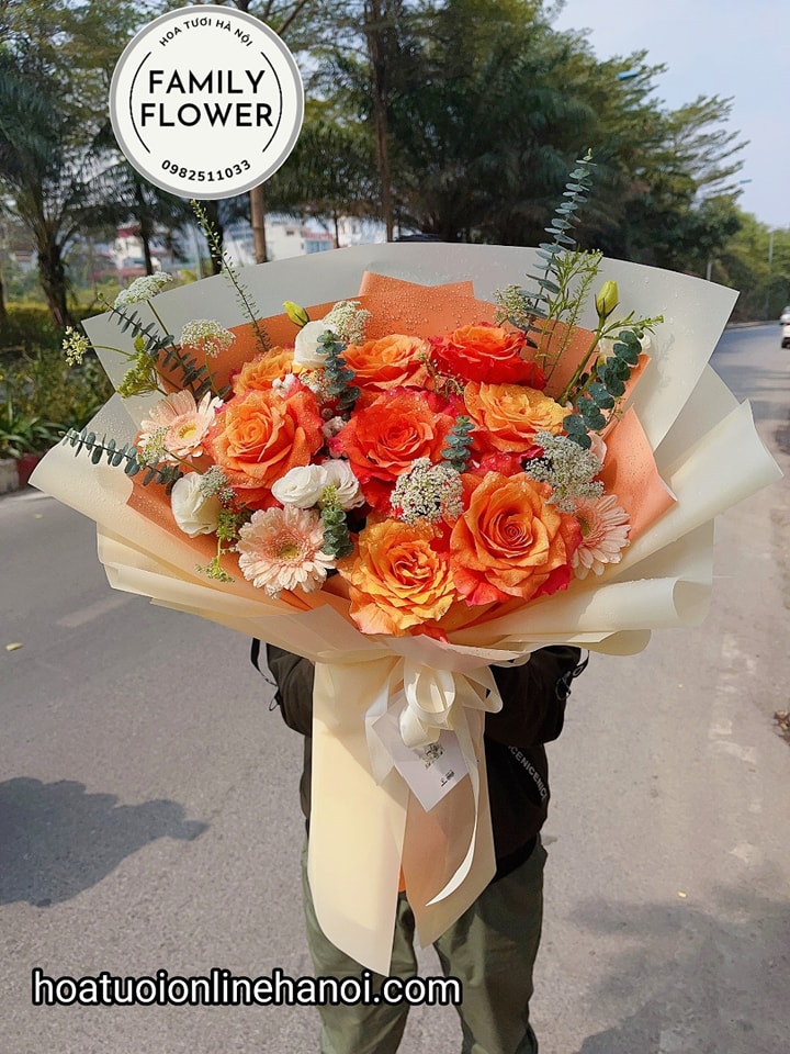 Bó hoa chúc mừng sinh nhật chồng , ông xã tại quận CẦU GIẤY - HÀ NỘI