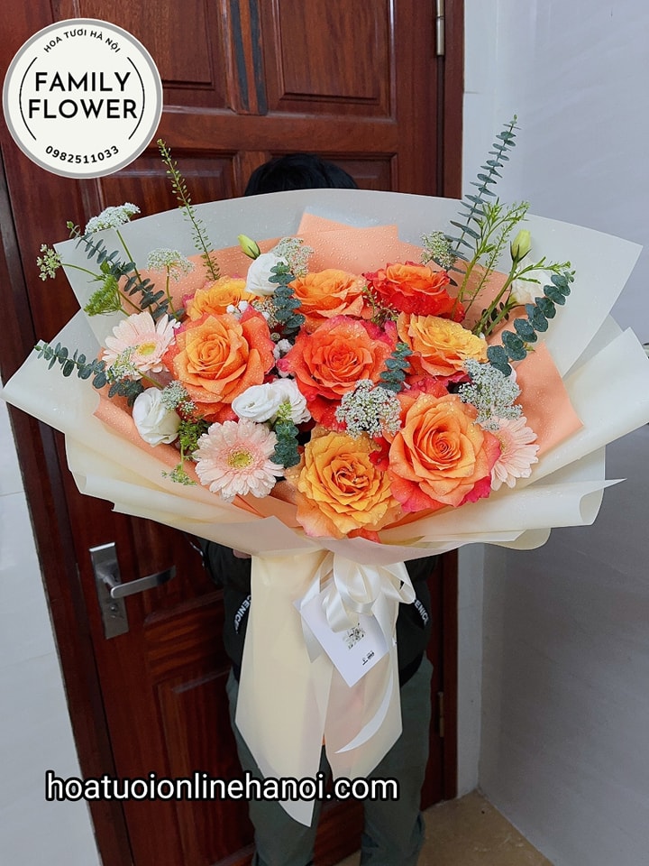 Bó hoa chúc mừng sinh nhật chồng , ông xã tại quận CẦU GIẤY - HÀ NỘI