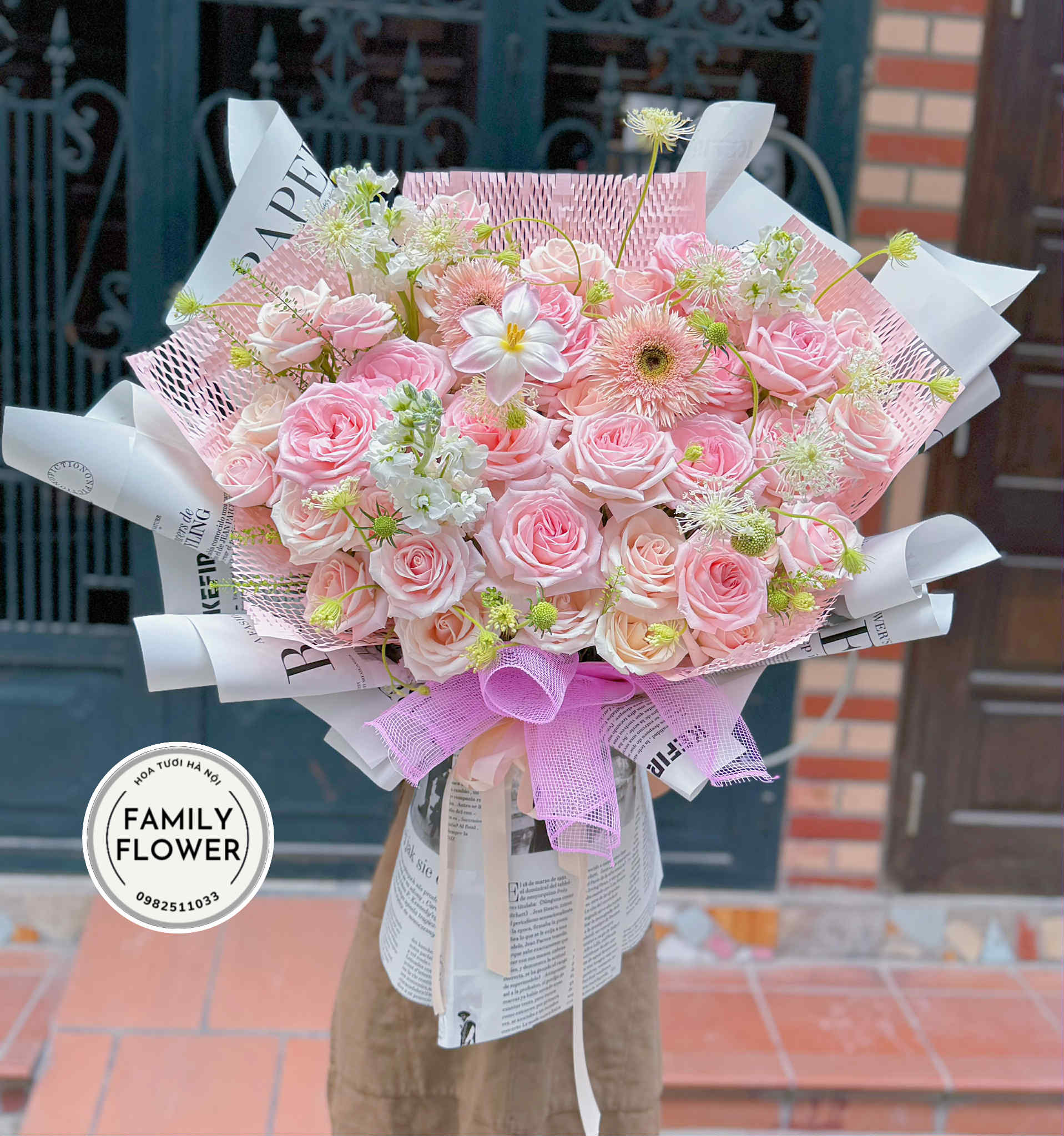 Bó hoa hồng tặng vợ nhân dịp ngày phụ nữ Việt Nam ! Hoa tặng vợ