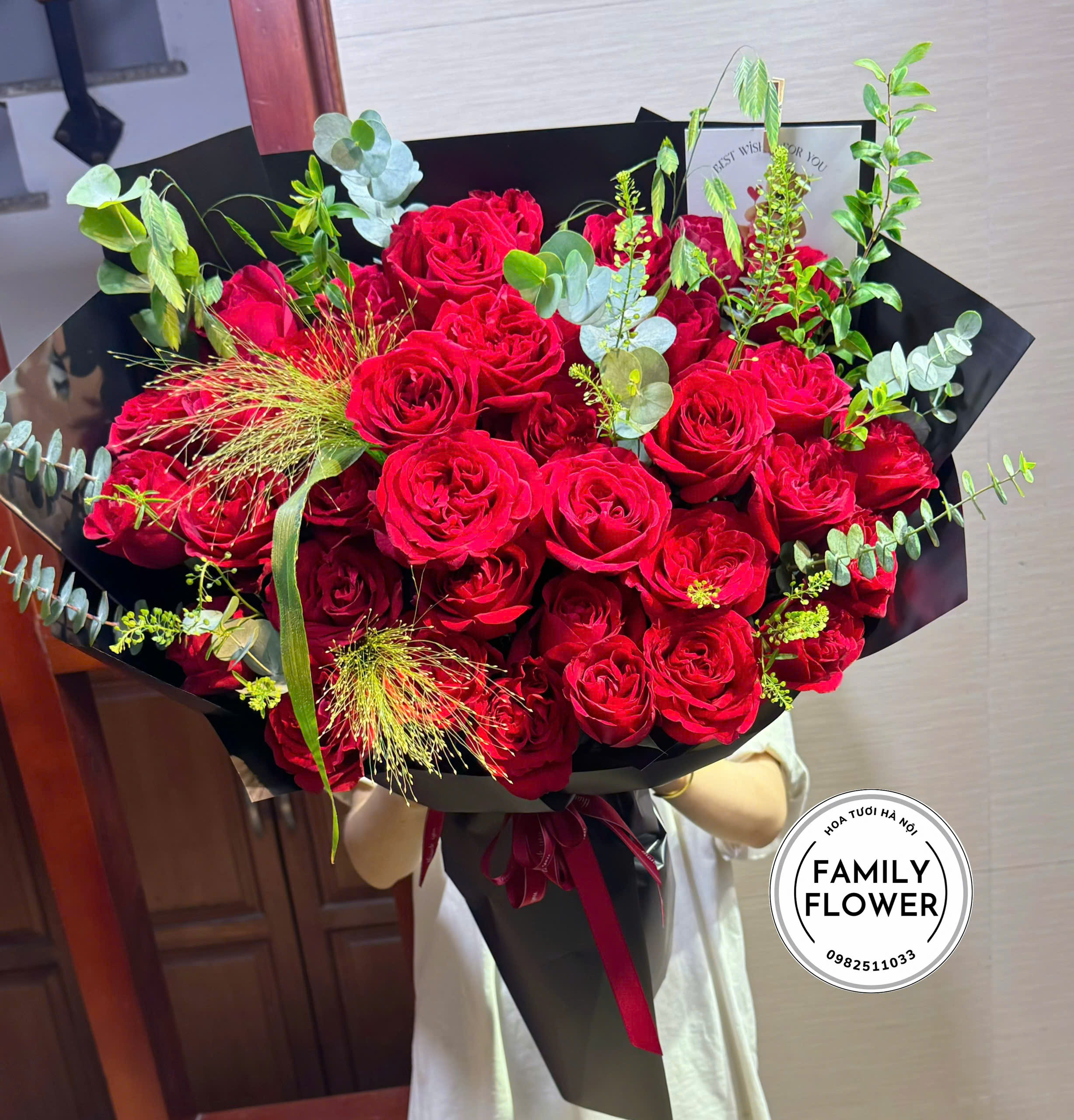 Bó hoa hồmg đỏ tặng vợ người , người yêu ở Hà Nội ! Mua hoa hồng đỏ Hà Nội