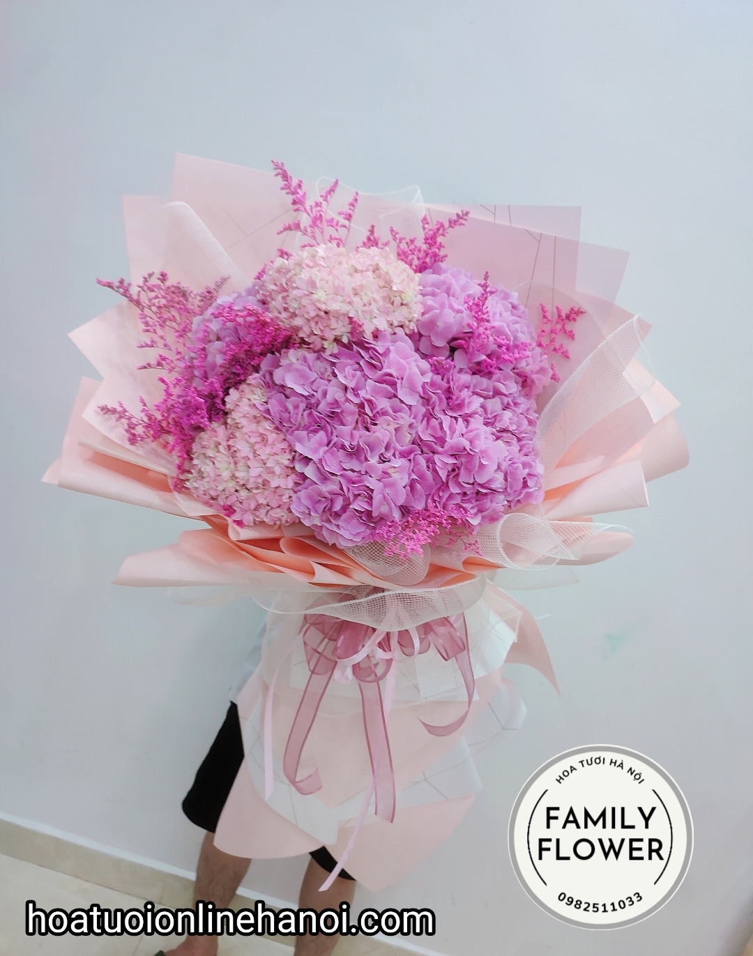 Bó hoa cẩm tú cầu big size chúc mừng sinh nhật đẹp tại Cầu Giấy - hoa tươi Hà Nội - Điện hoa Hà Nội