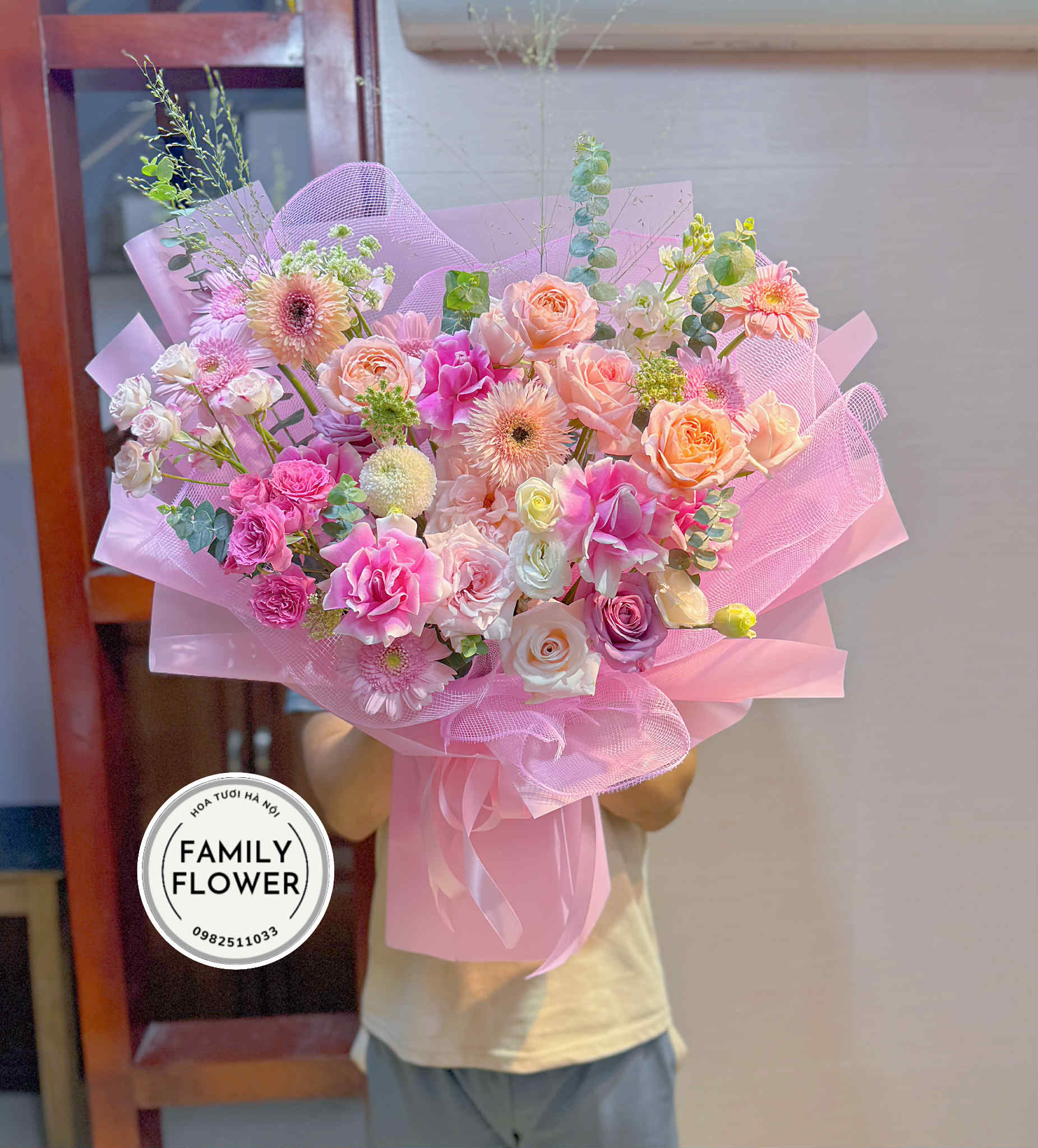 Bó hoa tặng sinh nhật vợ quận Cầu Giấy , Quận Ba Đình Hà Nội ! Hoa sinh nhật Hà Nội