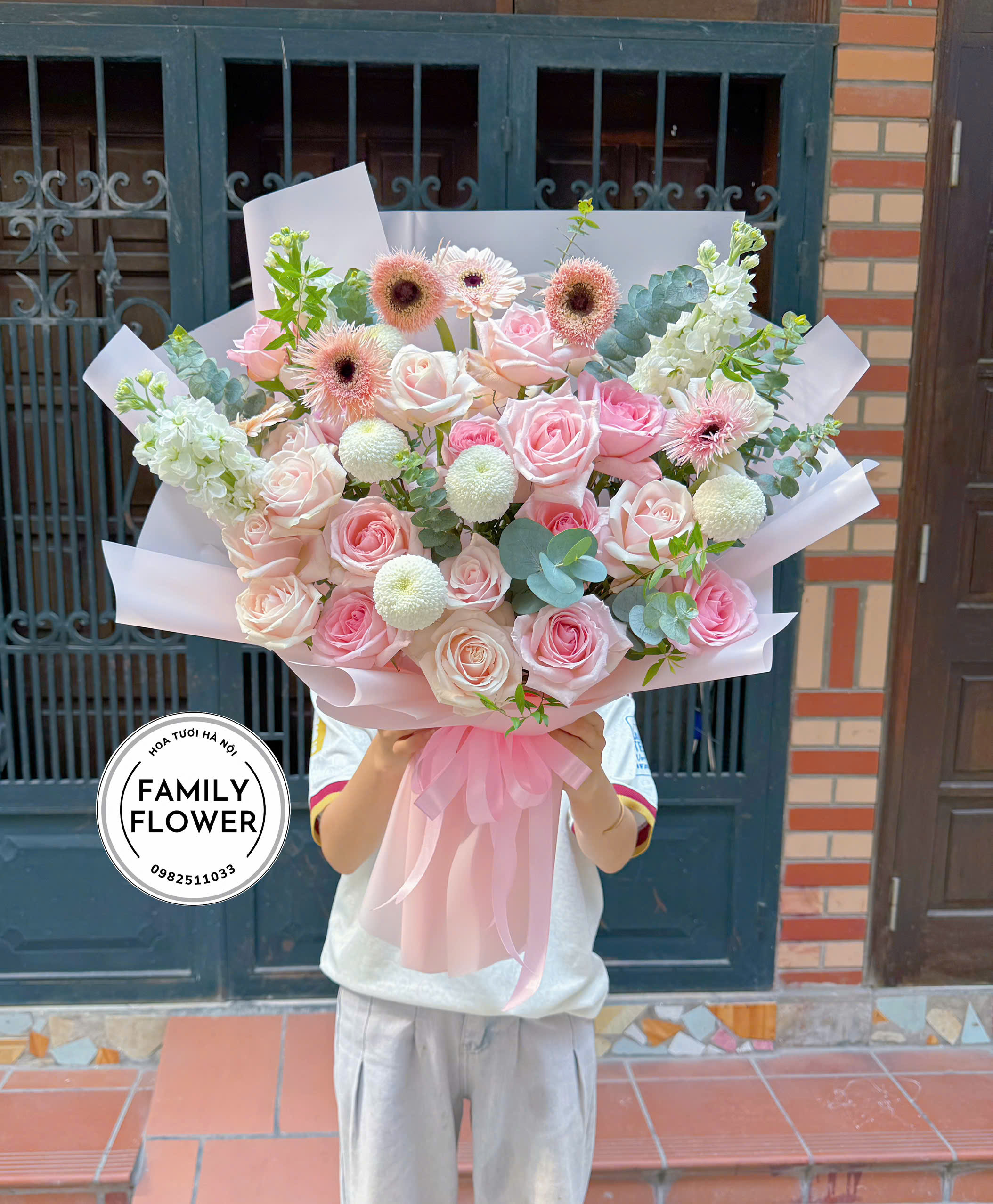 Bó hoa hồng pastel dịu dàng ! Bó hoa chúc mừng ngày 20/10! Hoa tươi Hà Nội