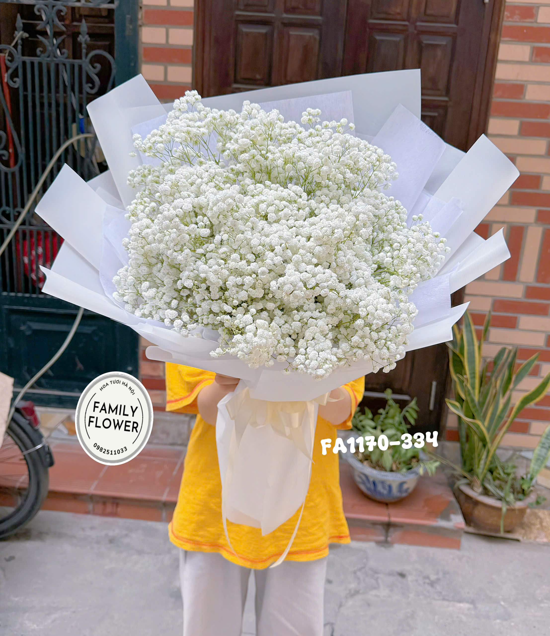 Bó hoa baby trắng ở Ba Đình  . bó hoa ý nghĩa tặng sinh nhật