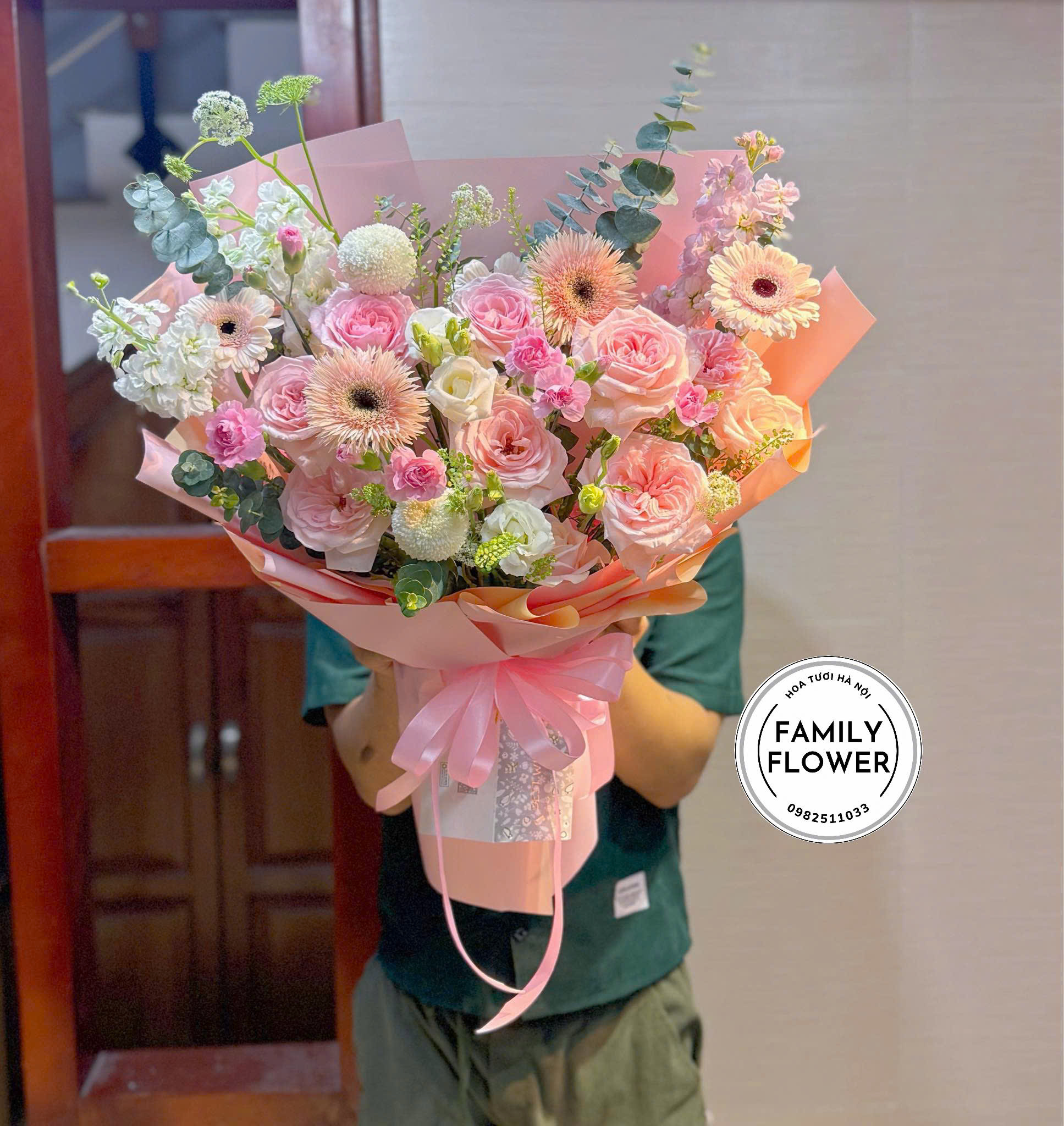 Hoa sinh nhật  - family flower , giao hoa nhanh Hà Nội ! Bó hoa sinh nhật