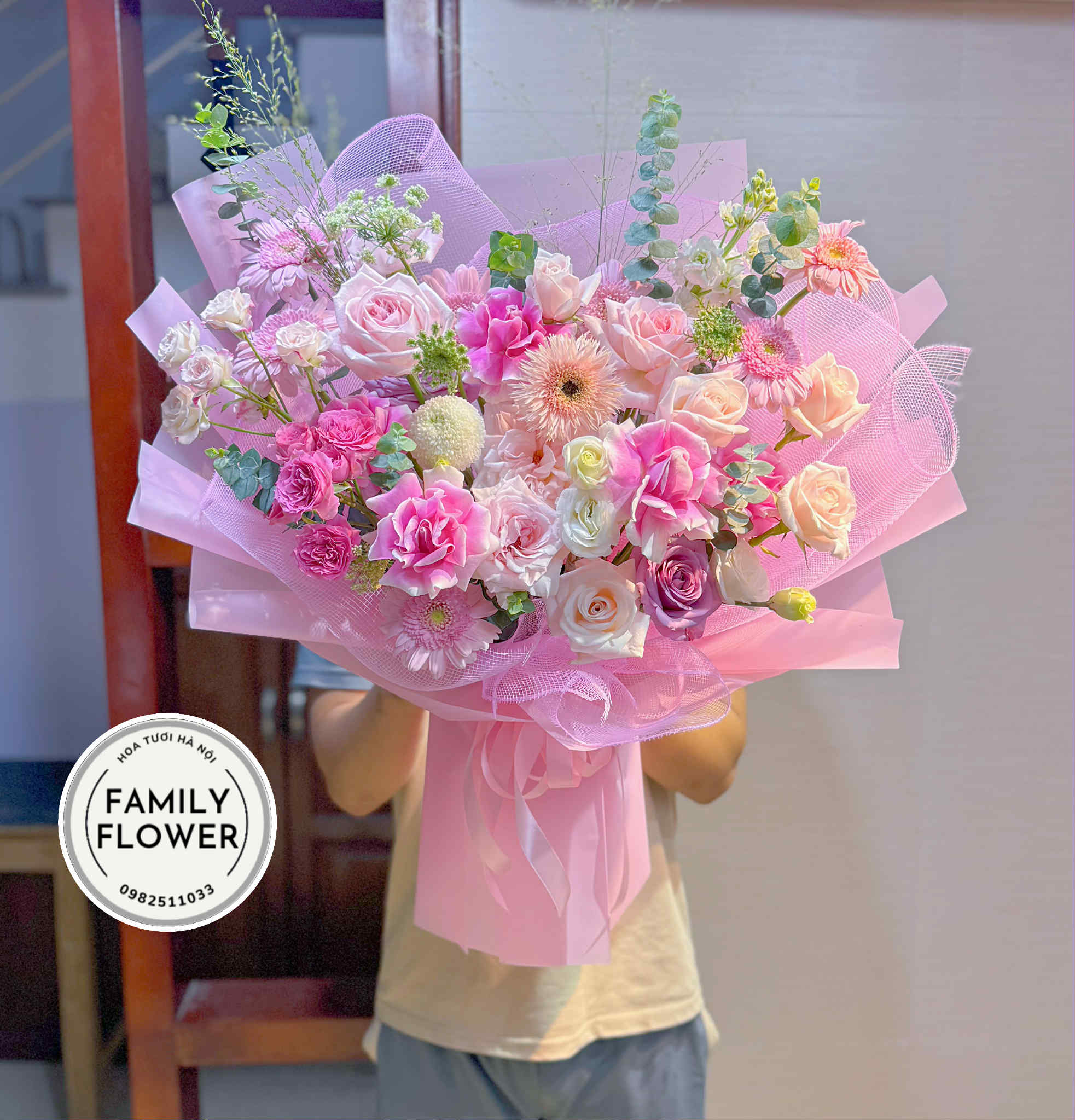 Bó hoa tặng sinh nhật vợ quận Cầu Giấy , Quận Ba Đình Hà Nội ! Hoa sinh nhật Hà Nội
