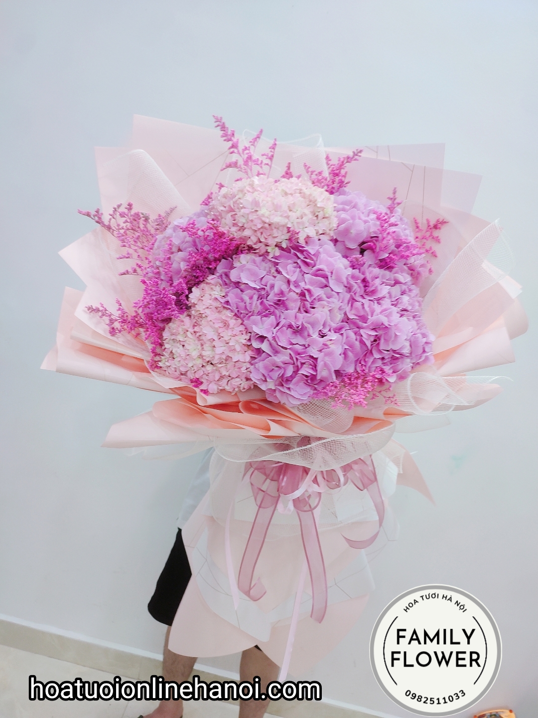 Bó hoa cẩm tú cầu big size chúc mừng sinh nhật đẹp tại Cầu Giấy - hoa tươi Hà Nội - Điện hoa Hà Nội