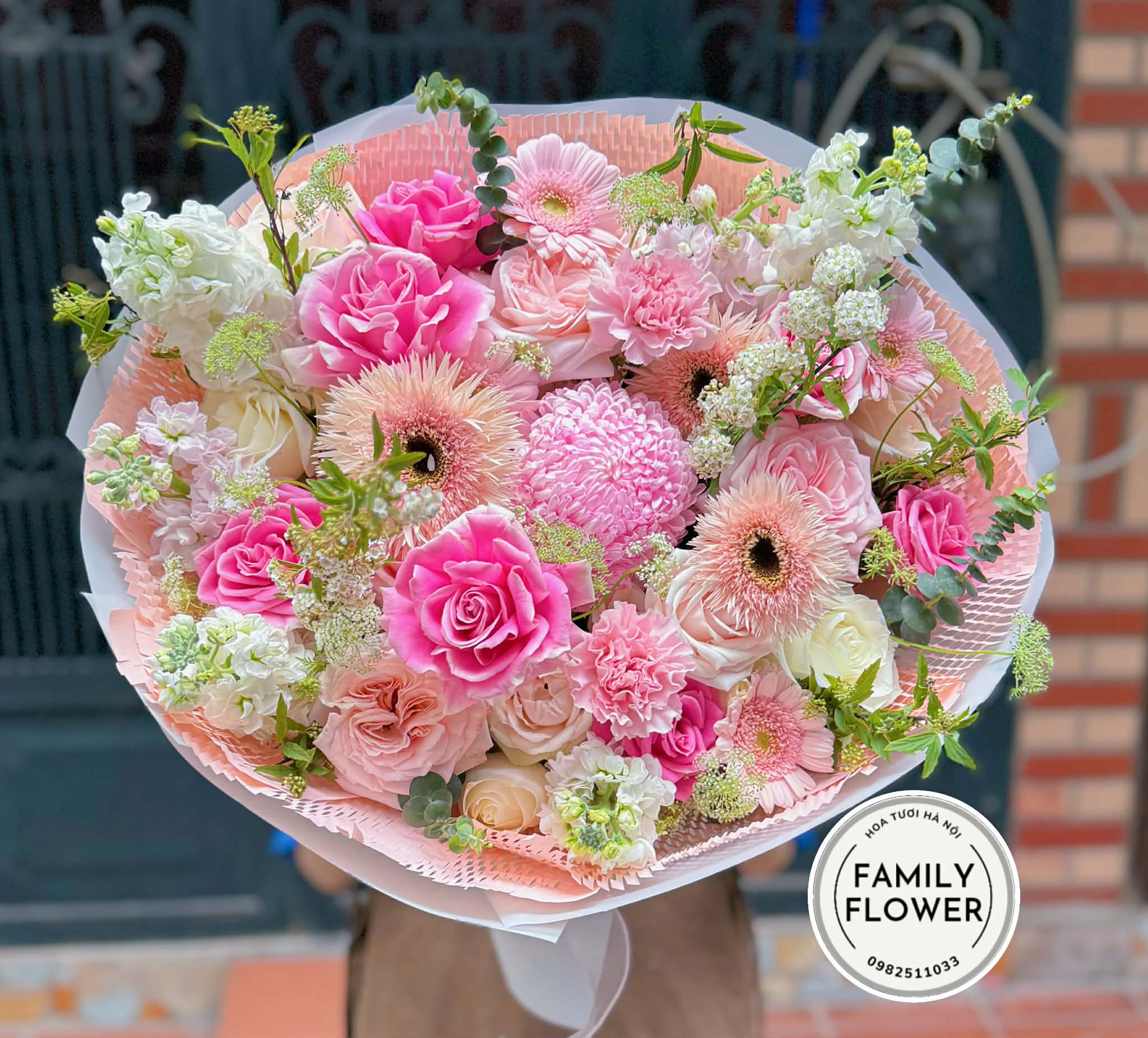 Bó hoa tặng bạn gái người yêu quận Ba Đình ! Family flower hoa sinh nhật Ba Đình