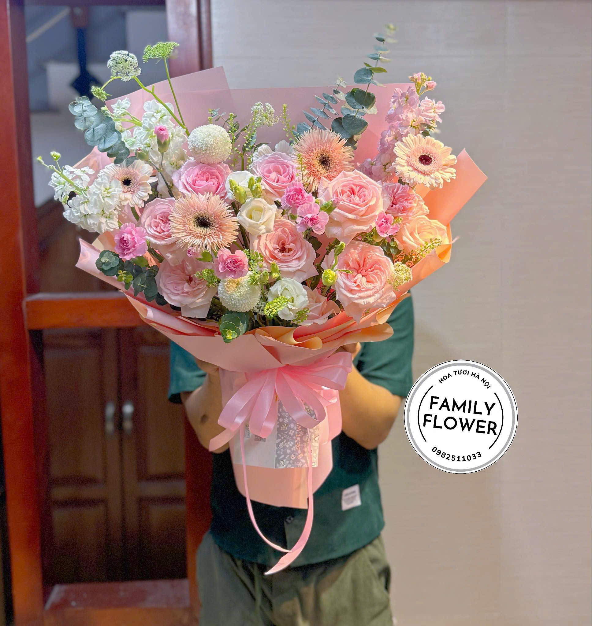 Hoa sinh nhật  - family flower , giao hoa nhanh Hà Nội ! Bó hoa sinh nhật