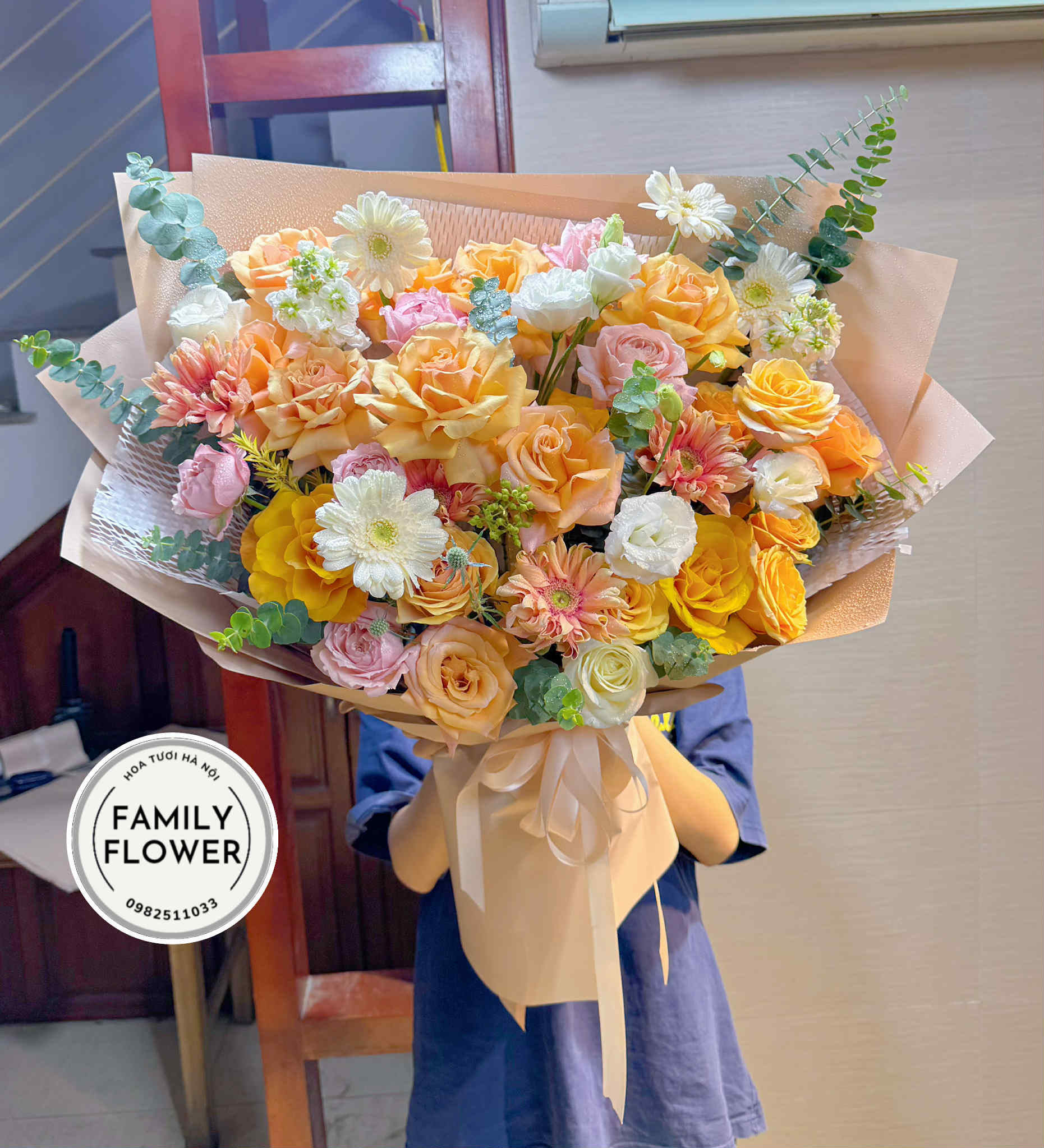 Bó hoa tặng sinh nhật bố ở Hà Nội ! Hoa sinh nhật Hà Nội