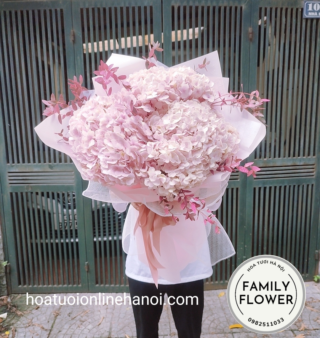 Bó hoa cẩm tú cầu đẹp tại Hà Nội - Hoa tươi Cầu Giấy.