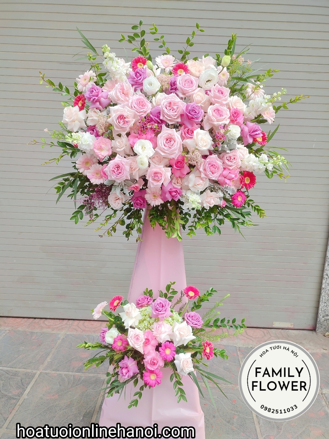 Cây hoa khai trương , kệ hoa tươi chúc mừng - chúc mừng sinh nhật tại Cầu Giấy - Hà Nội.