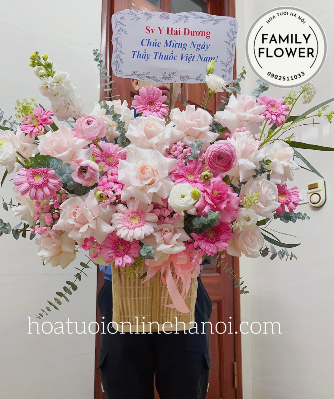 Hoa khai trương Hà Nội ! Lẵng hoa chúc mừng ngày quốc tế phụ nữ 8/3 tại Hà Nội