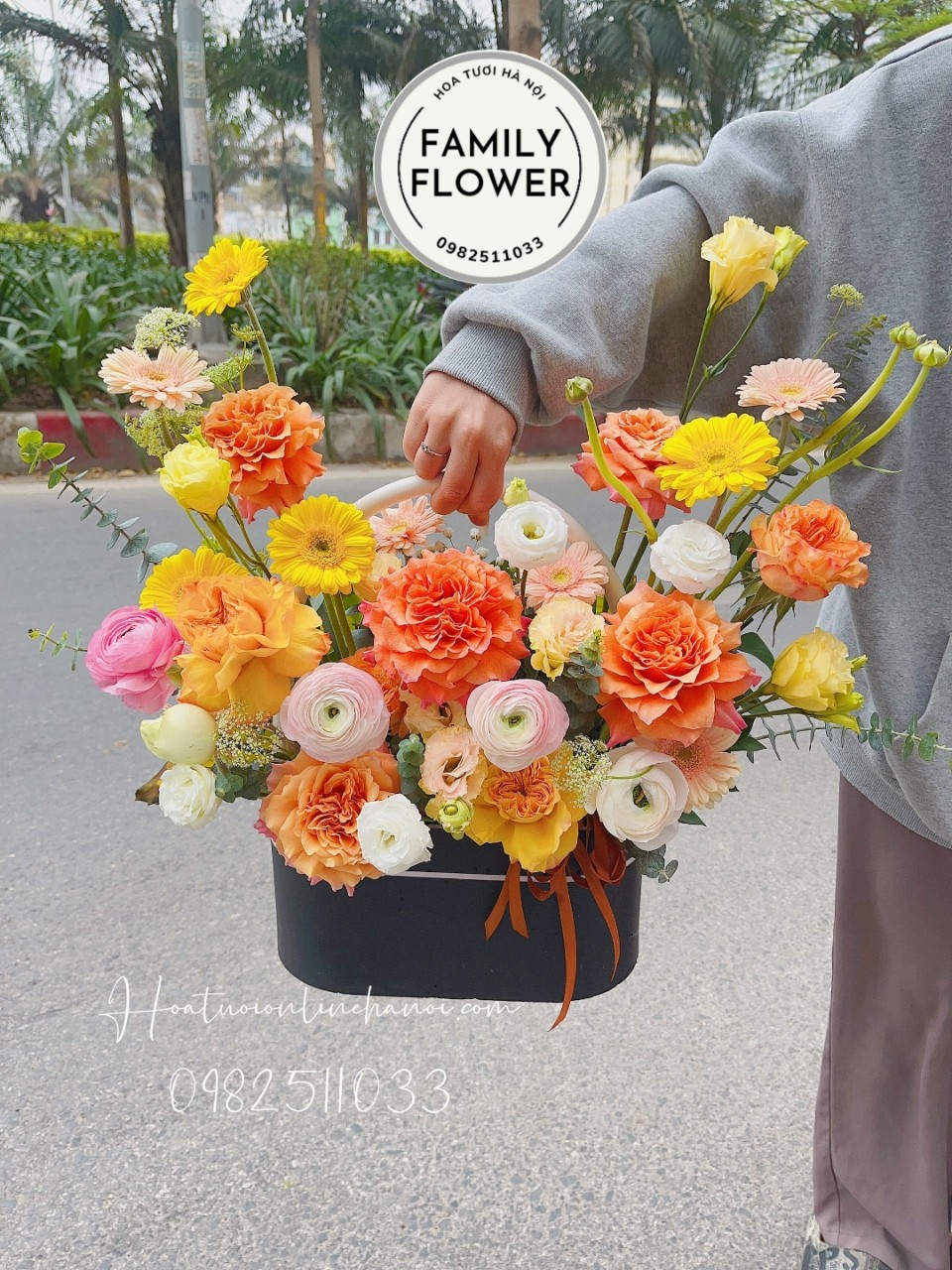 Lẵng hoa chúc mừng! Điện hoa Hà Nội! Hoa chúc mừng Hà Nội