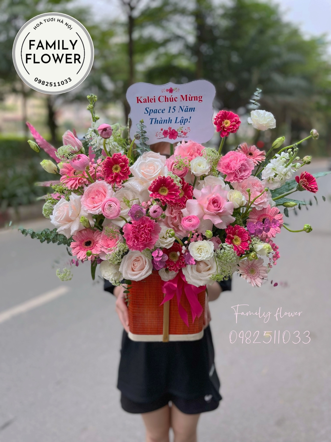 Mua hoa tươi Hà Nội ! Đặt hoa online Hà Nội ! Lẵng hoa chúc mừng tại quận Nam Từ Liêm
