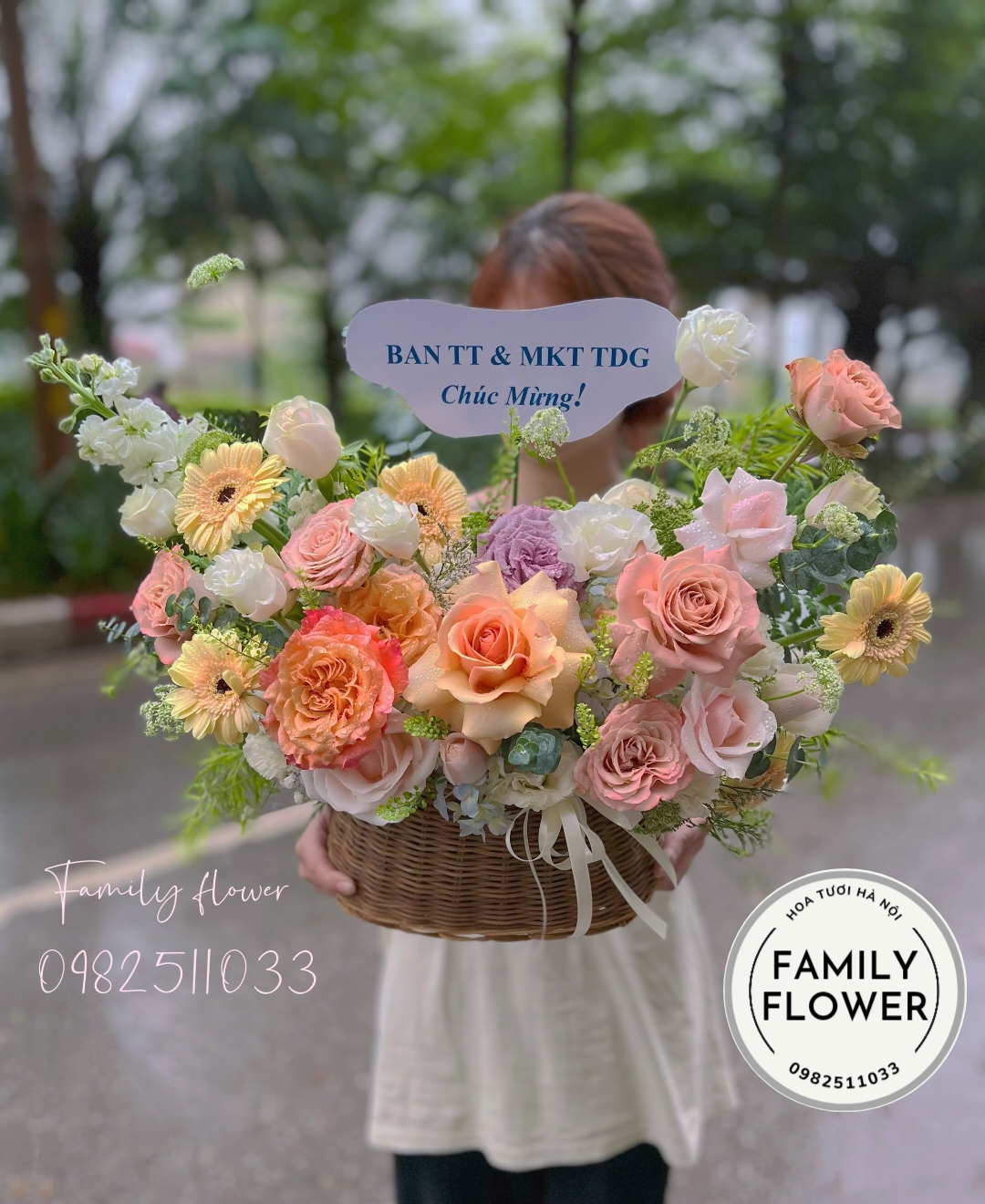 Hoa tươi Ba Đình ! Lẵng hoa chúc mừng sinh nhật tại quận Ba Đình Hà Nội