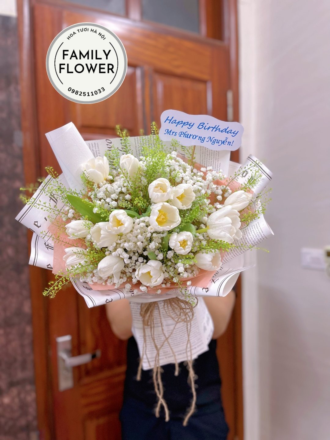 Mua hoa tulip Hà Nội ! Bó hoa tulip tặng sinh nhật đẹp ở quận Ba Đình