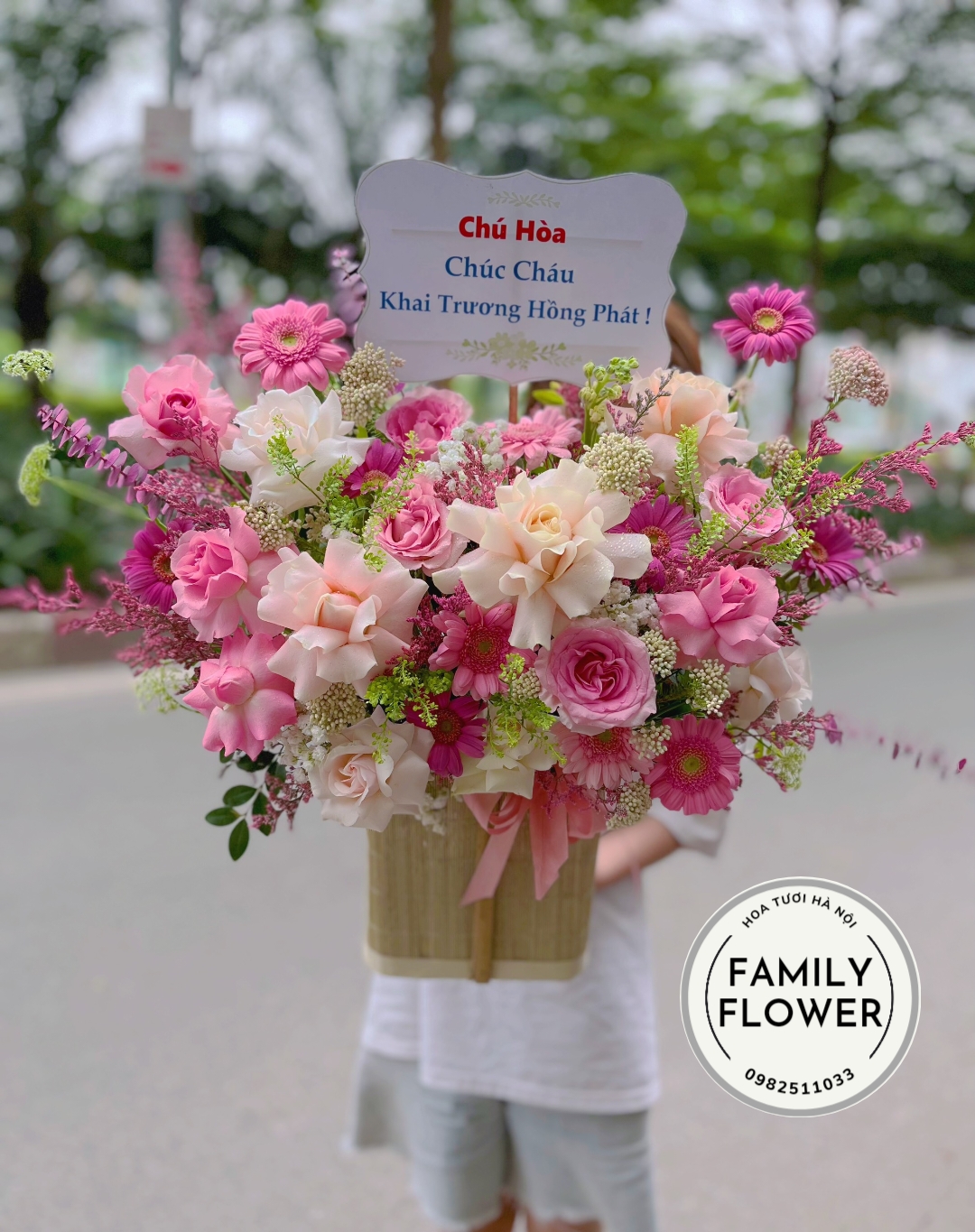 Mua hoa tươi quận Ba Đình ! Lẵng hoa khai trương ở Ba Đình Hà Nội