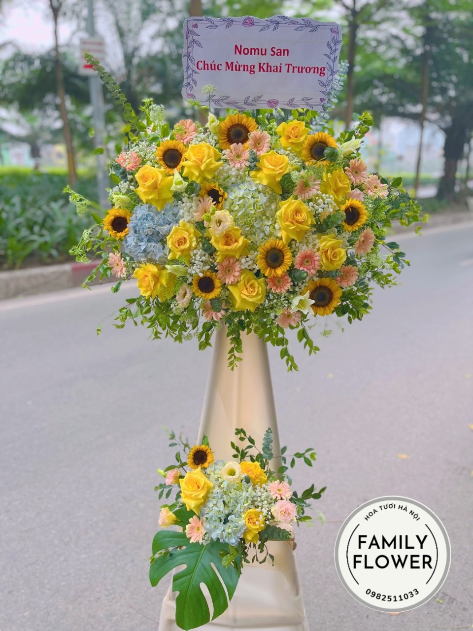 Kệ hoa khai trương Ba Đình , mua hoa khai trương quận Ba Đình - Hà Nội