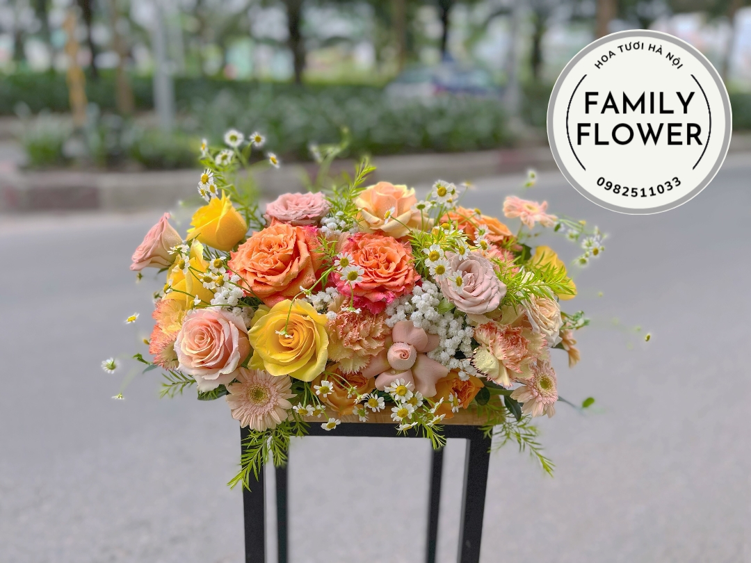 Bát hoa để bàn ở quận Ba Đình ! Mua hoa tươi Ba Đình - Hà Nội