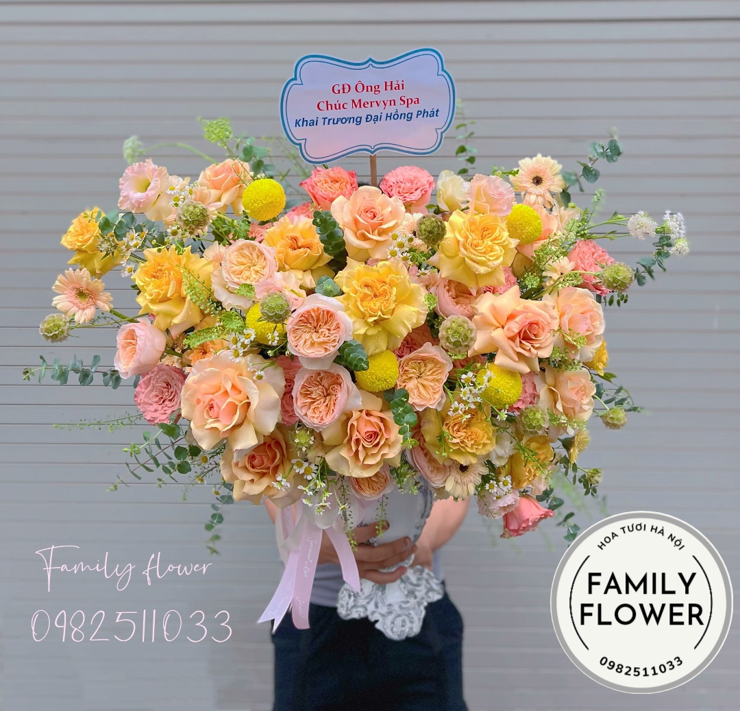 Hoa tặng sếp ở Hà Nội , bình hoa cao cấp tặng sinh nhật sếp , đối tác quan trọng