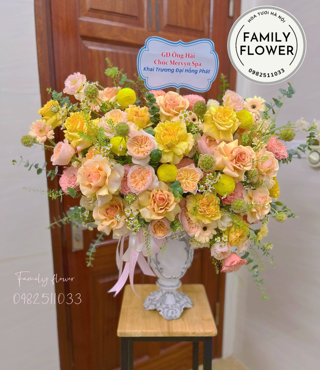 Hoa tặng sếp ở Hà Nội , bình hoa cao cấp tặng sinh nhật sếp , đối tác quan trọng