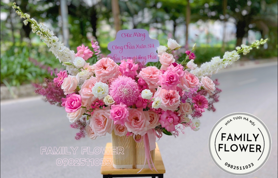 Giỏ hoa chúc sinh nhật bạn bè , đồng nghiệp ở Cầu Giấy ,Ba Đình ,Hoà Kiếm Hà Nội