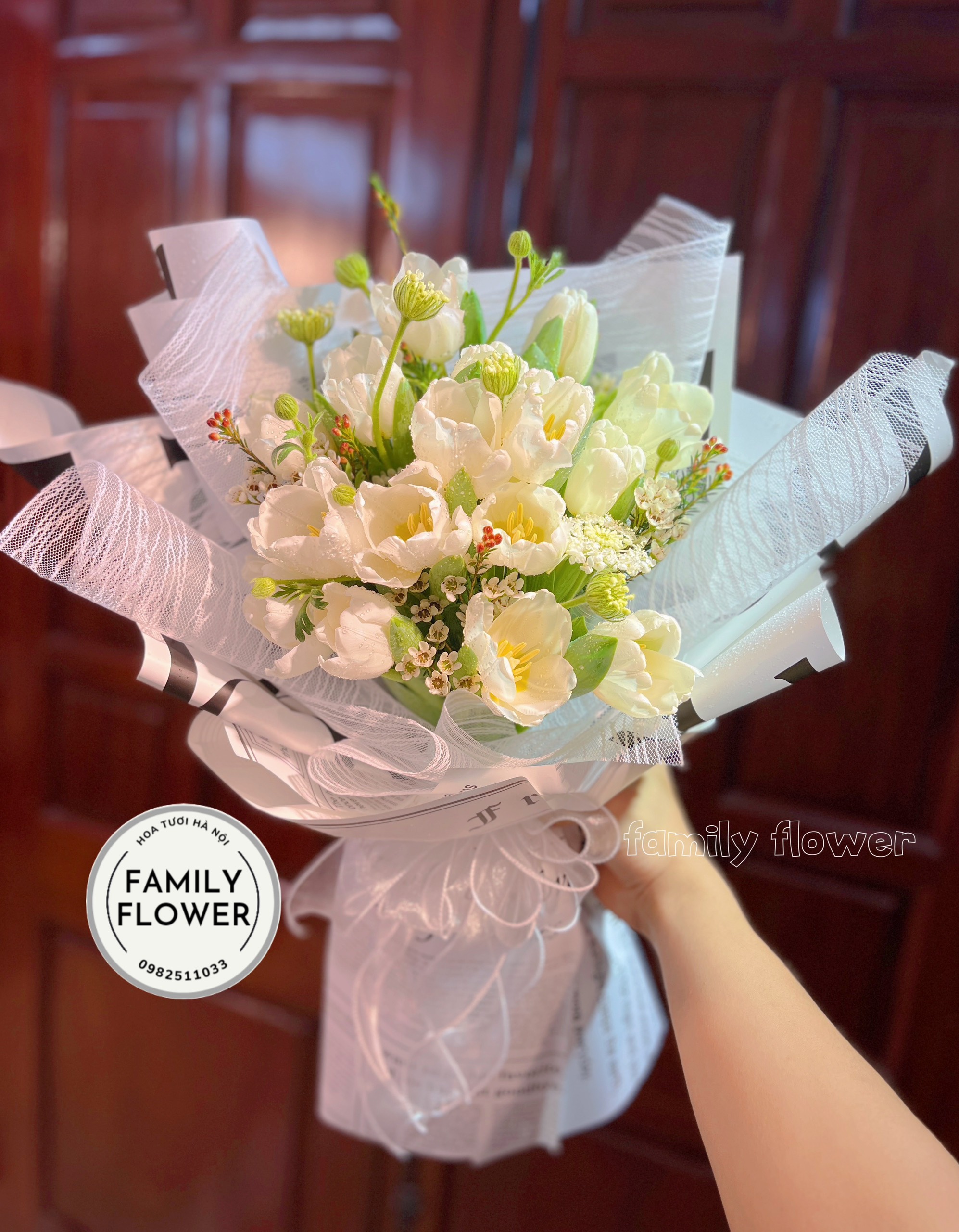 Bó hoa tulip tặng người yêu nhân dịp valentine , mùng 8 tháng 3 ở Hà Nội ! Hoa tươi Hà Nội