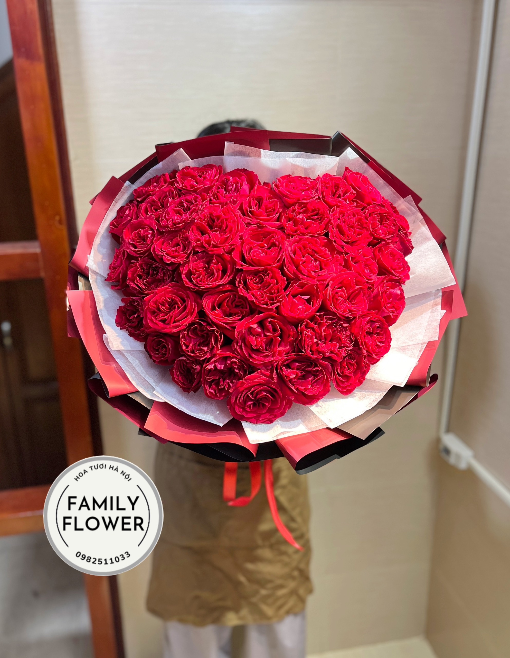 Hoa 8 tháng 3 Hà Nội ! Bó hoa trái tim tặng vợ nhân dịp valentine , 8/3 quận Ba Đình Hà Nội