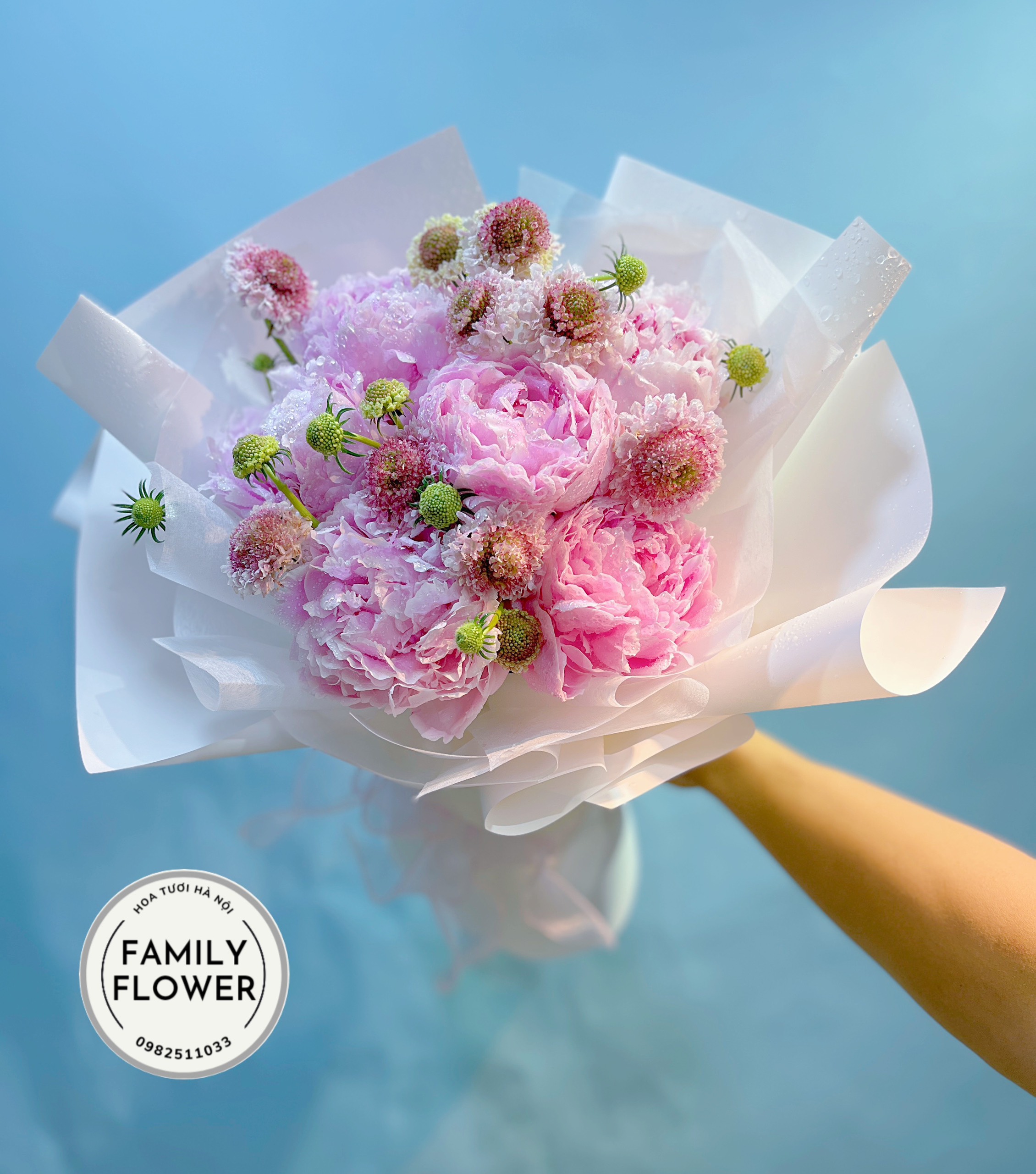 Hoa mẫu đơn Hà Nội! Bó hoa mẫu đơn tặng người yêu ở Hà Nội ! Điện hoa hà nội