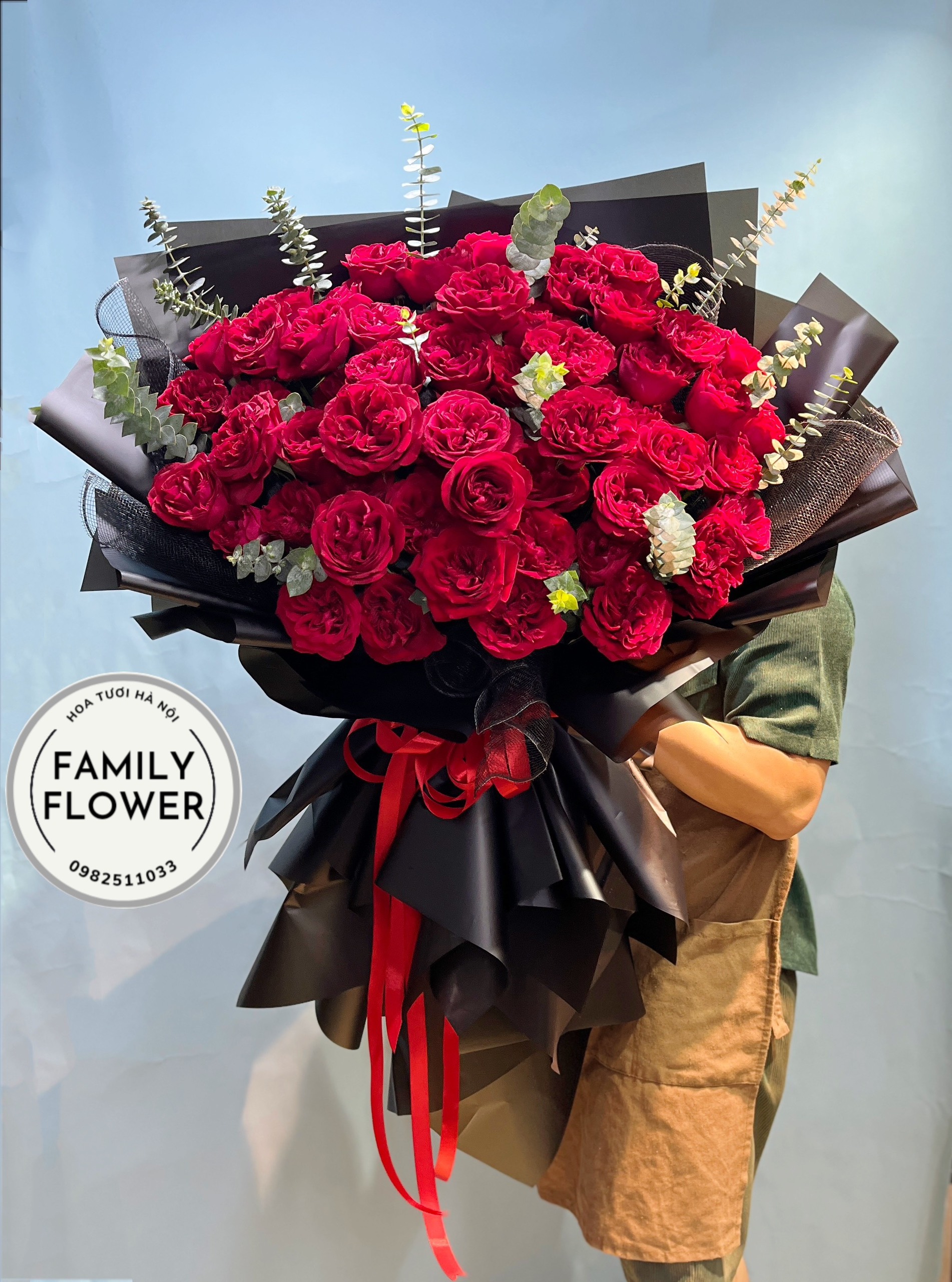 Bó hoa hồng đỏ tặng người yêu , bạn gái , vợ nhân dịp sinh nhật , valentine , 20 tháng 10 ! Hoa Hà Nội