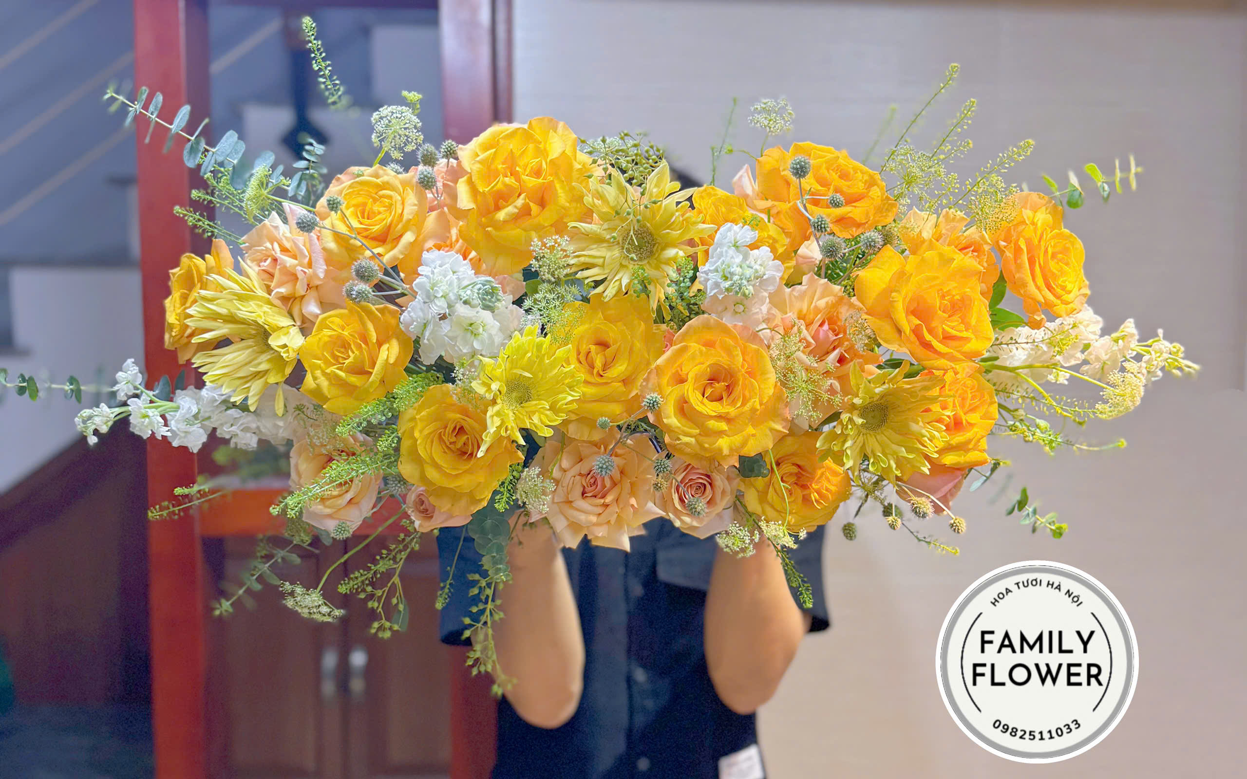 Bát hoa để bàn ở quận Cầu Giấy Hà Nội ! Hoa để bàn Hà Nội