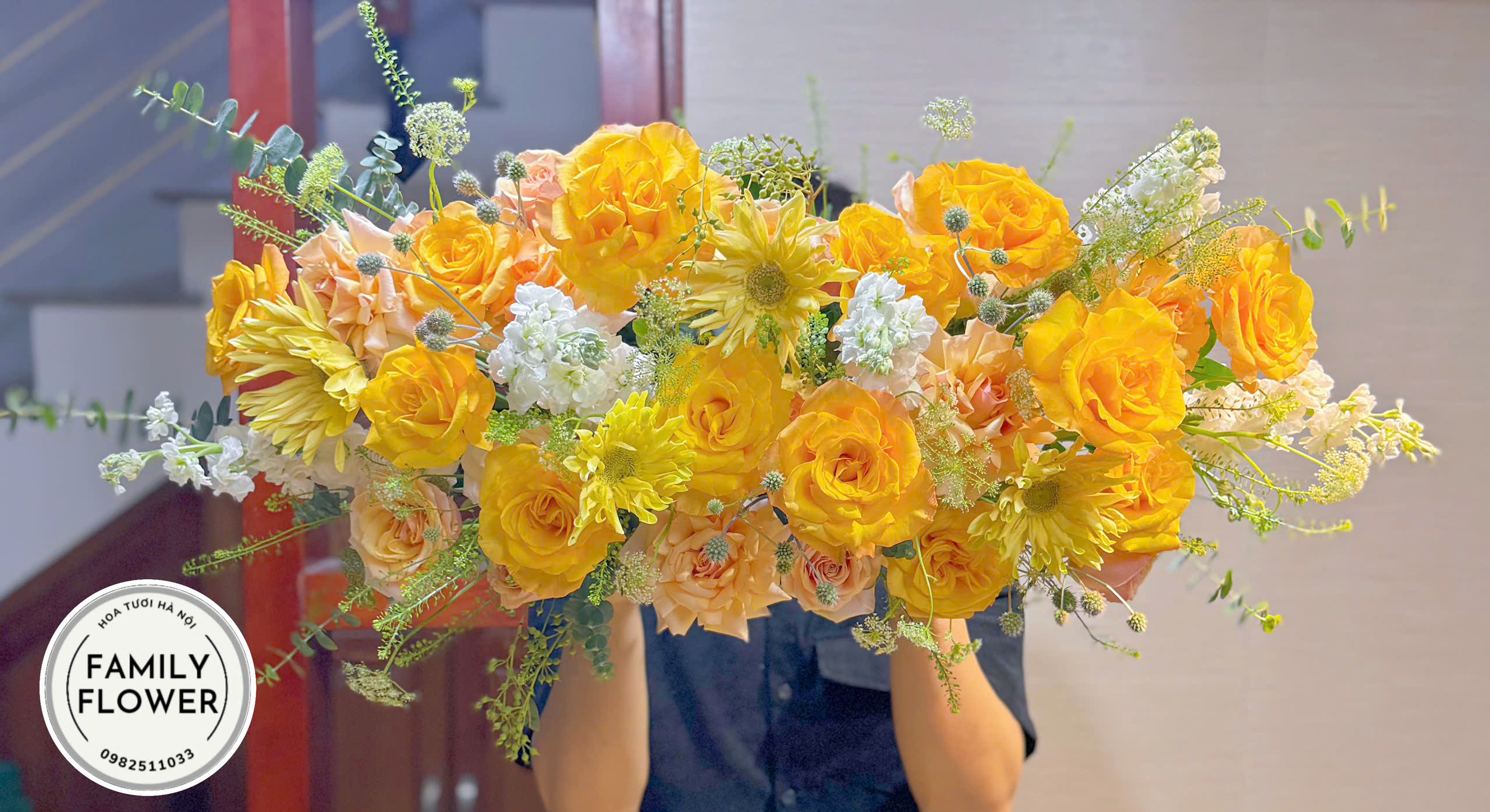 Bát hoa để bàn ở quận Cầu Giấy Hà Nội ! Hoa để bàn Hà Nội