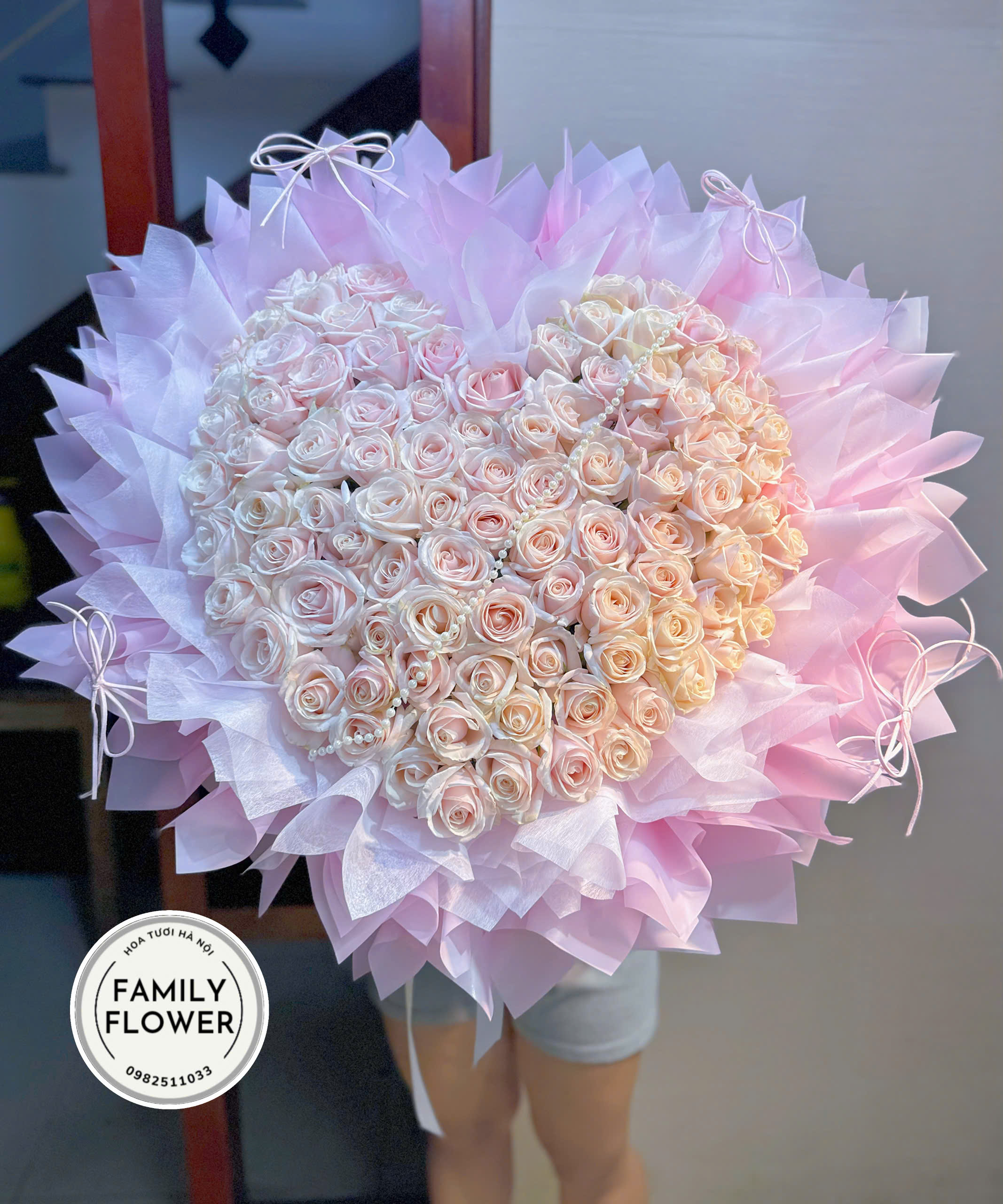 Bó hoa trái tim tặng người yêu , bạn gái ở Hà Nội ! Hoa trái tim , hoa tỏ tình