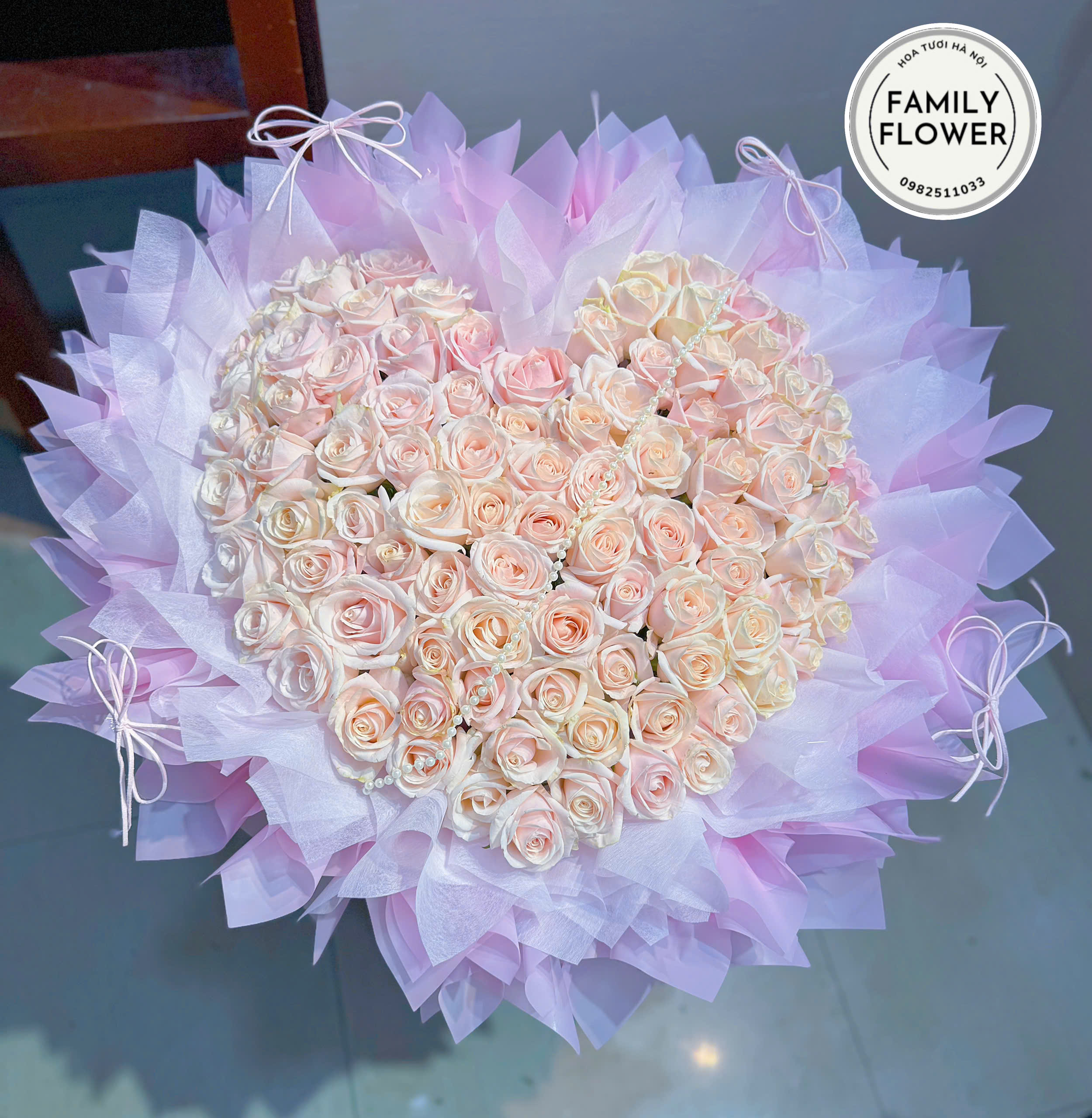 Bó hoa trái tim tặng người yêu , bạn gái ở Hà Nội ! Hoa trái tim , hoa tỏ tình