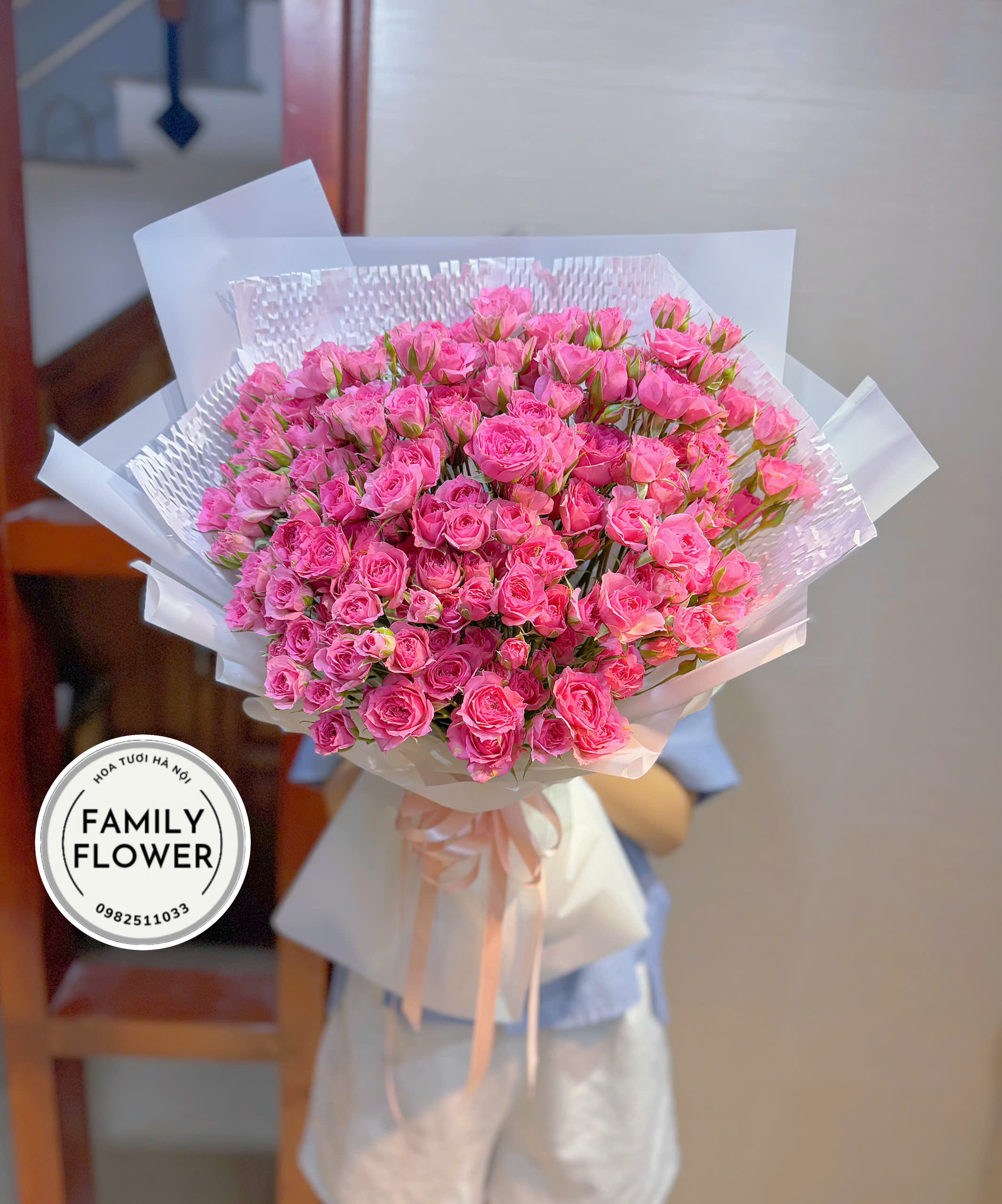 Bó hoa hồng chùm sofia tặng bạn gái ở quận Cầu Giấy Hà Nội ! Hoa tươi Hà Nội