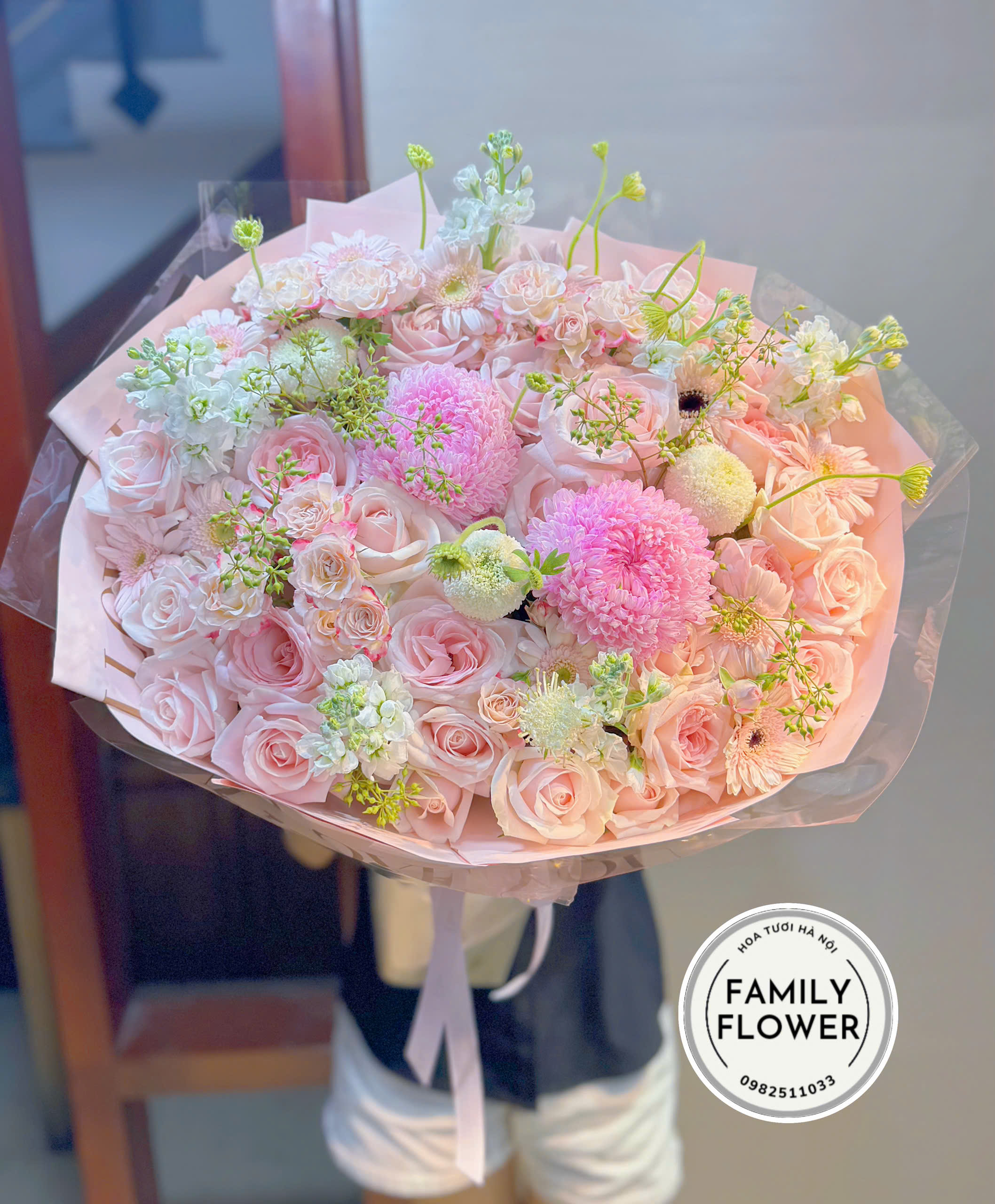 Bó hoa tặng sinh nhật mẹ ở quận Ba Đình ! Hà Nội ! Hoa sinh nhật Ba Đình