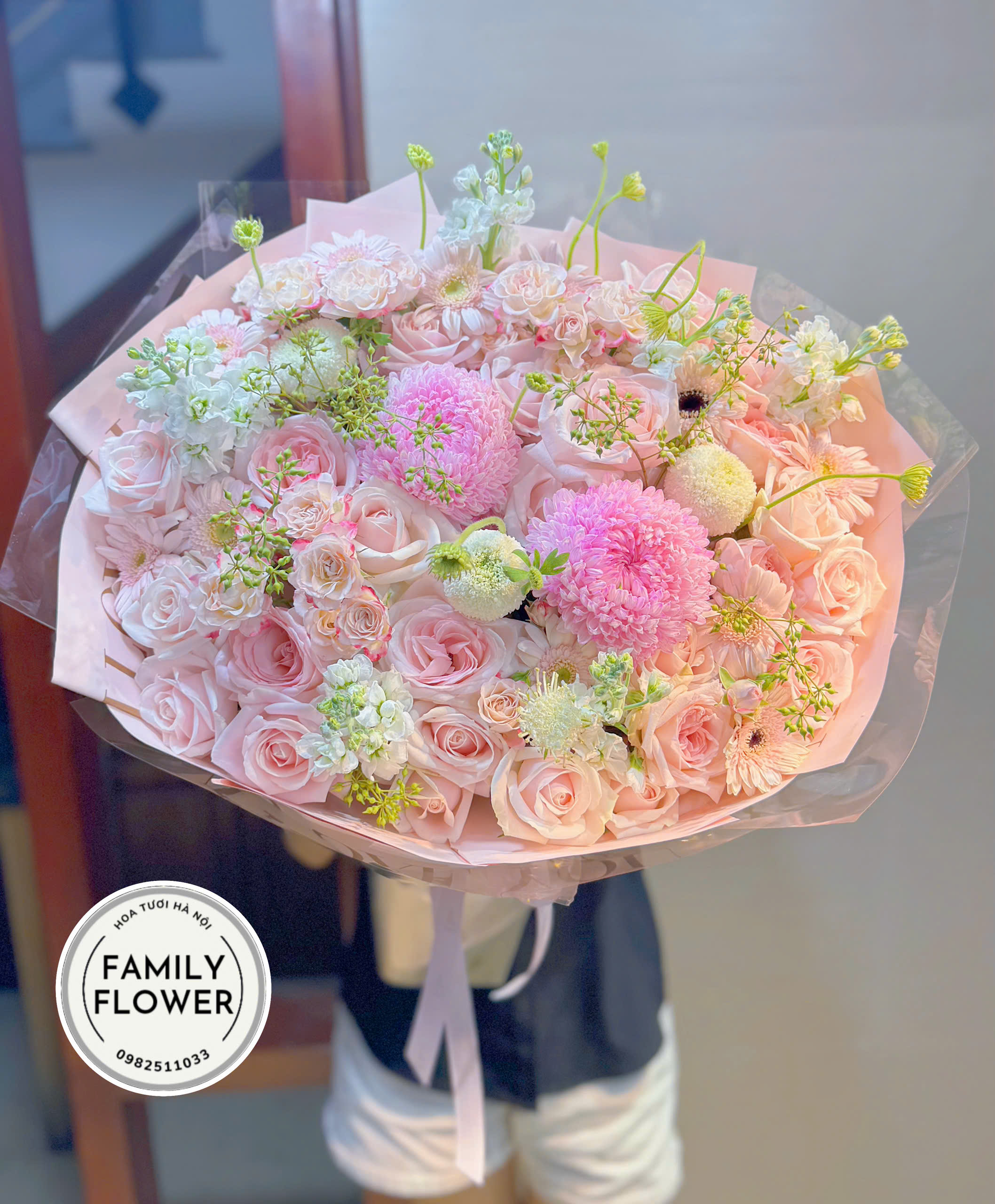 Bó hoa tặng sinh nhật mẹ ở quận Ba Đình ! Hà Nội ! Hoa sinh nhật Ba Đình