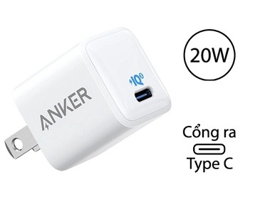 Sạc nhanh Anker Powerport III Nano 20W A2633