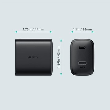 Củ sạc nhanh Aukey PA-F1S 20W USB-C PD